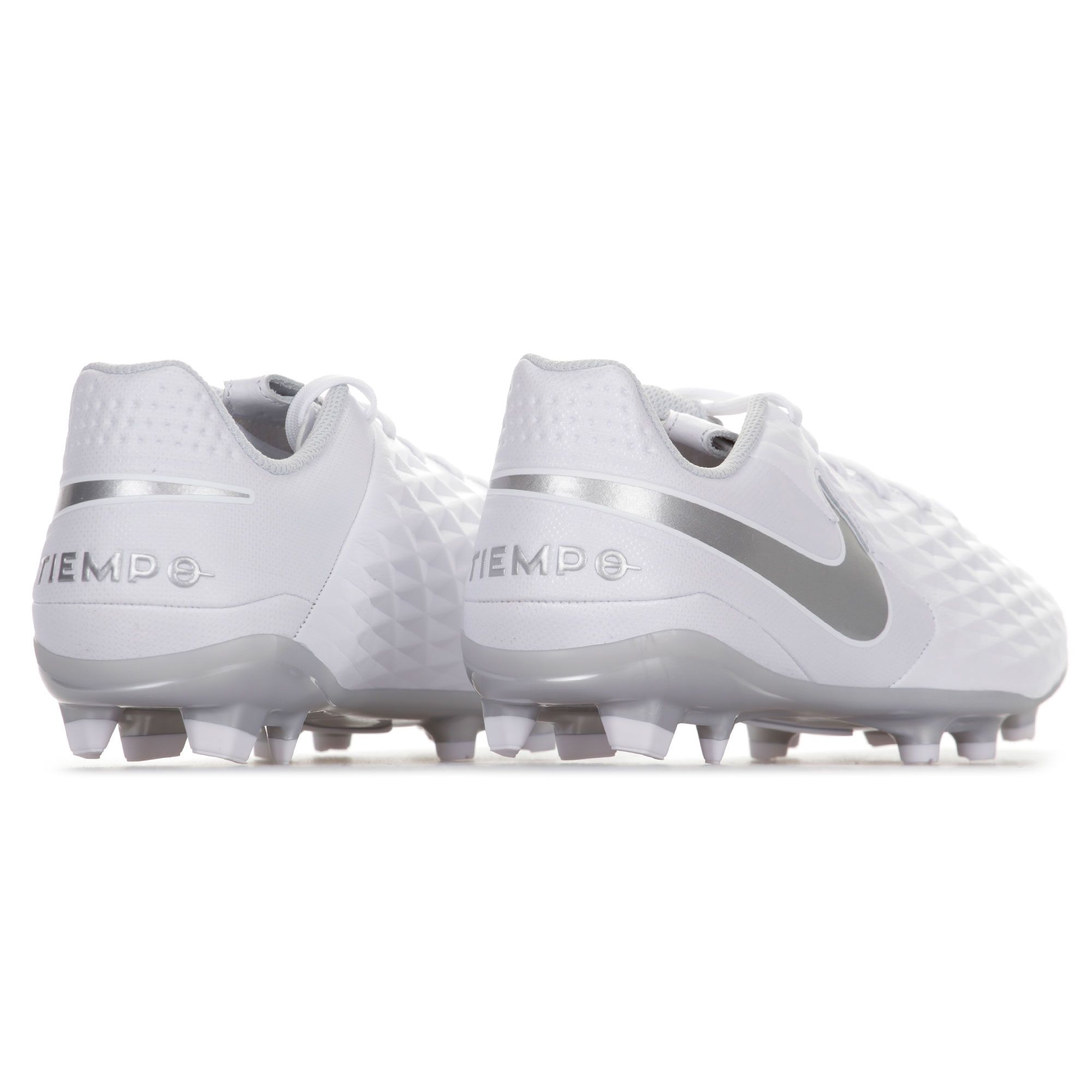 Botas de Fútbol Tiempo Legend 8 Academy MG/FG Junior Blanco Plata - Fútbol Factory