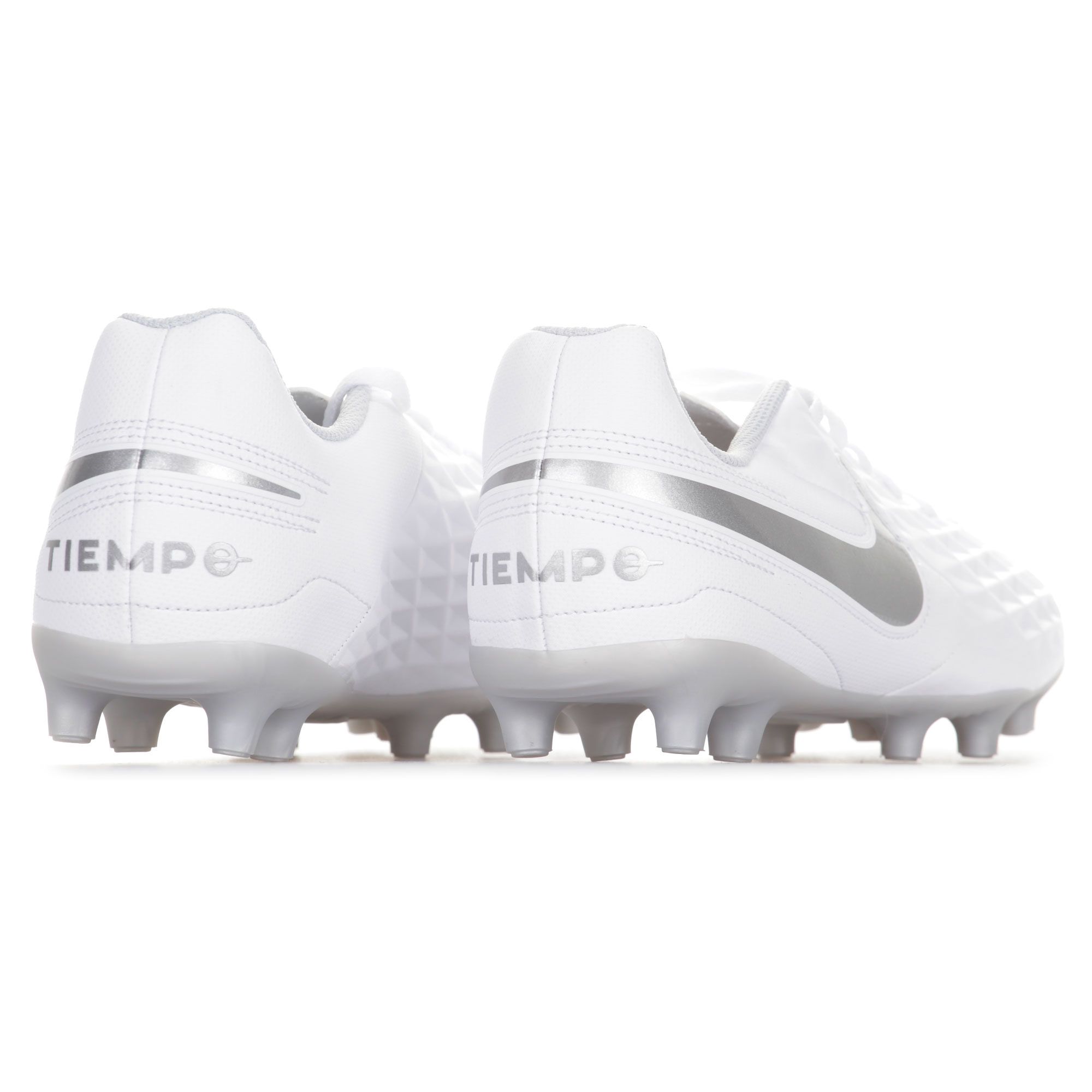 Botas de Fútbol Tiempo Legend 8 Club Junior FG/MG Blanco Plata - Fútbol Factory