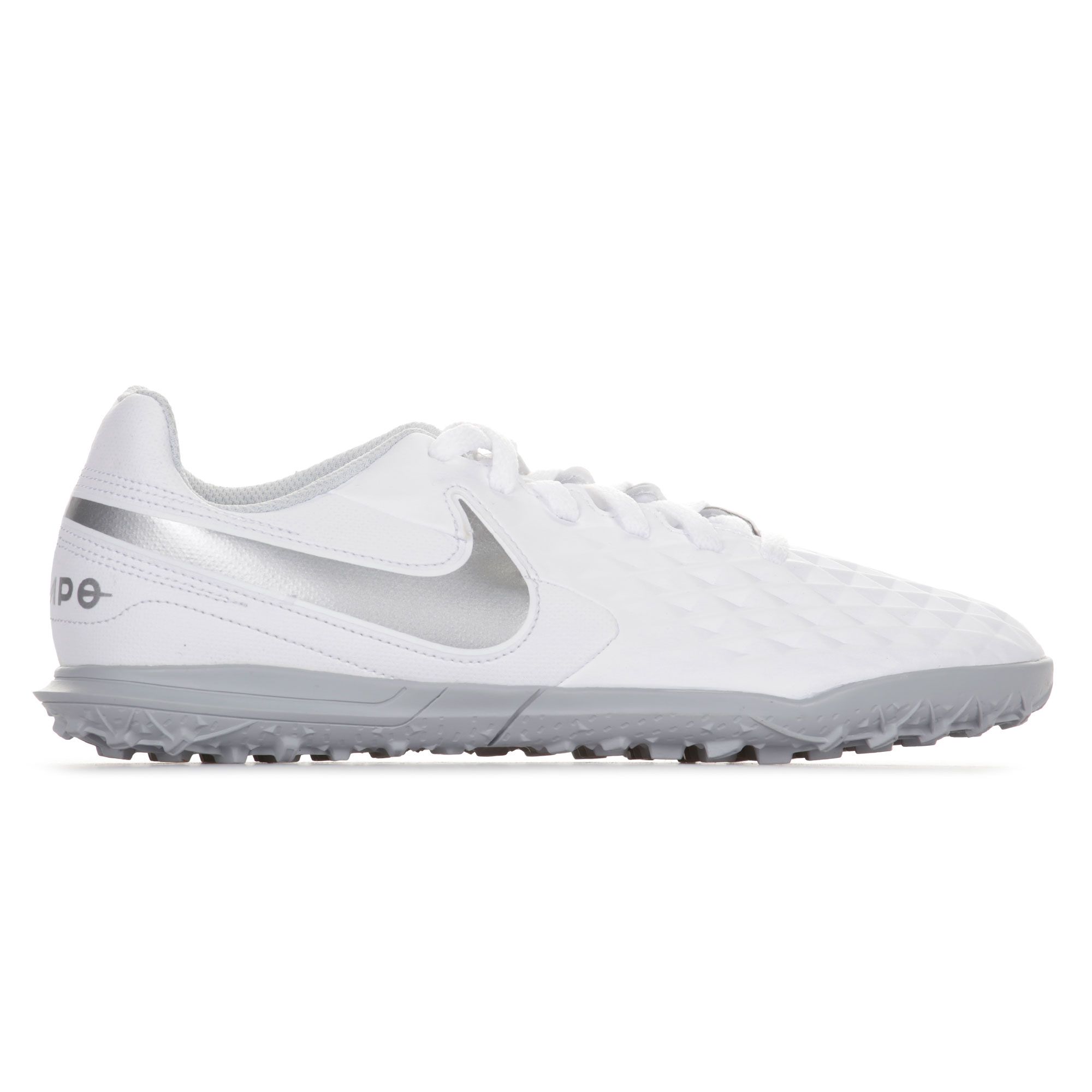 Botas de Fútbol Tiempo Legend 8 Club Multitaco Junior Blanco Plata - Fútbol Factory