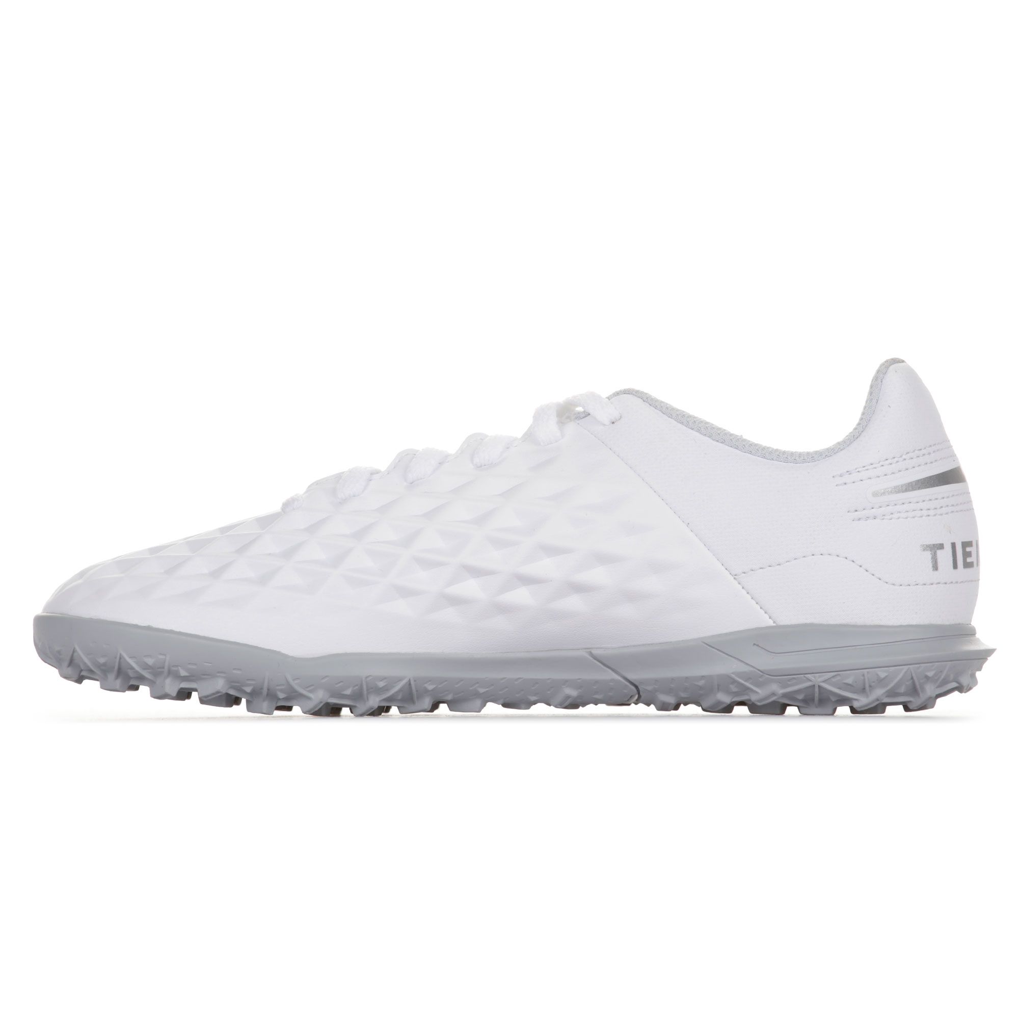 Botas de Fútbol Tiempo Legend 8 Club Multitaco Junior Blanco Plata - Fútbol Factory
