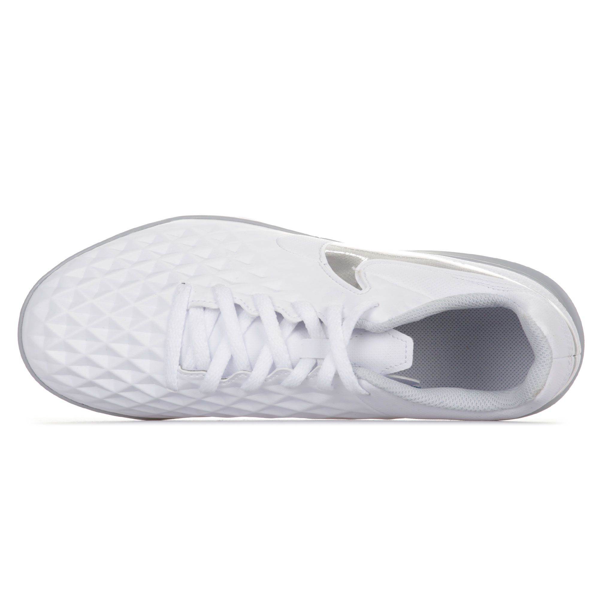 Botas de Fútbol Tiempo Legend 8 Club Multitaco Junior Blanco Plata - Fútbol Factory
