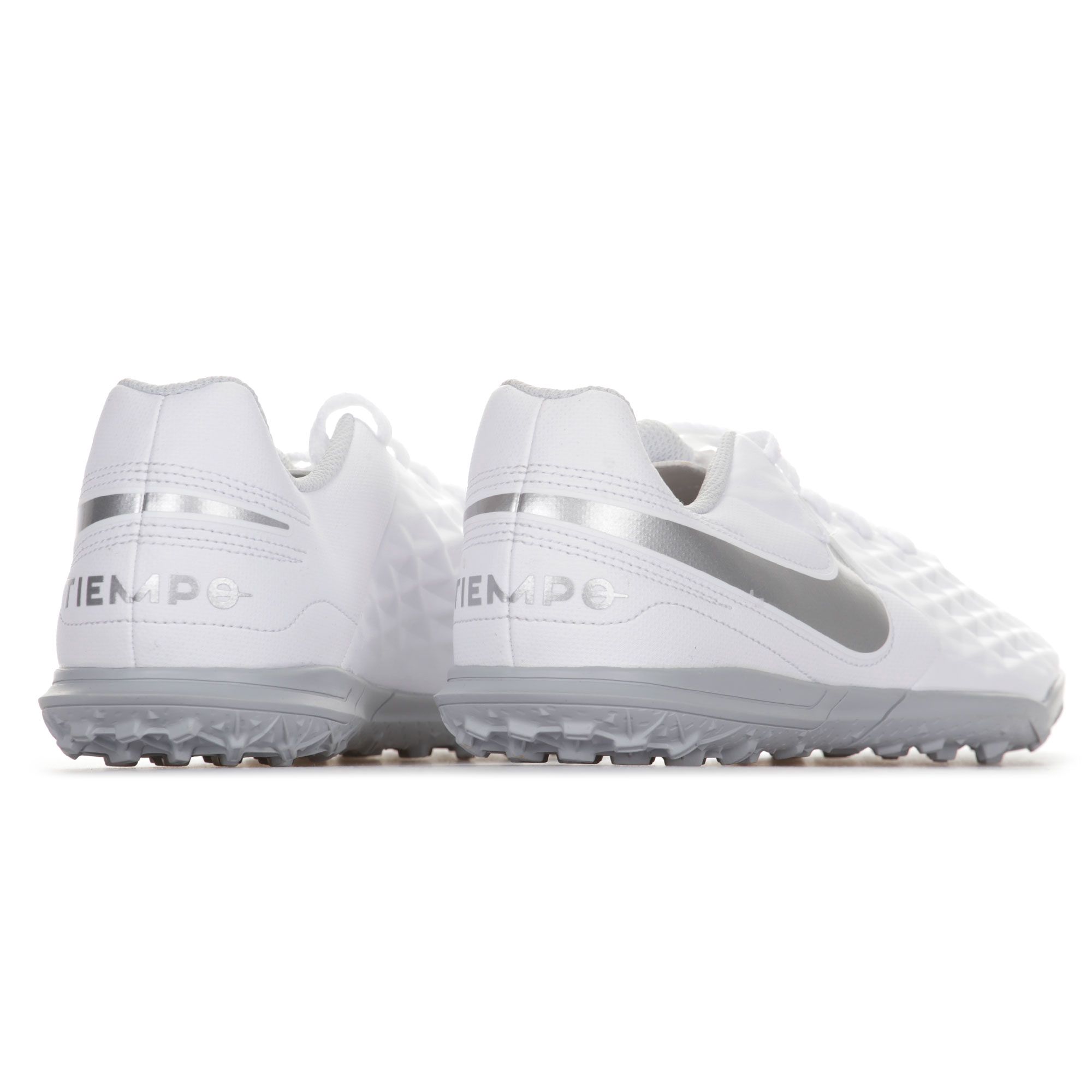 Botas de Fútbol Tiempo Legend 8 Club Multitaco Junior Blanco Plata - Fútbol Factory