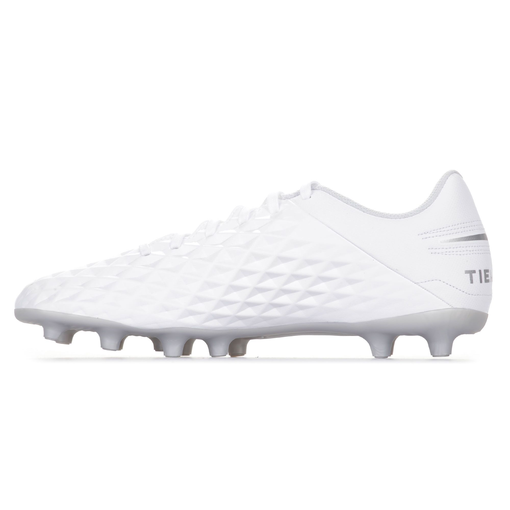 Botas de Fútbol Tiempo Legend 8 Club MG/FG Blanco Plata - Fútbol Factory