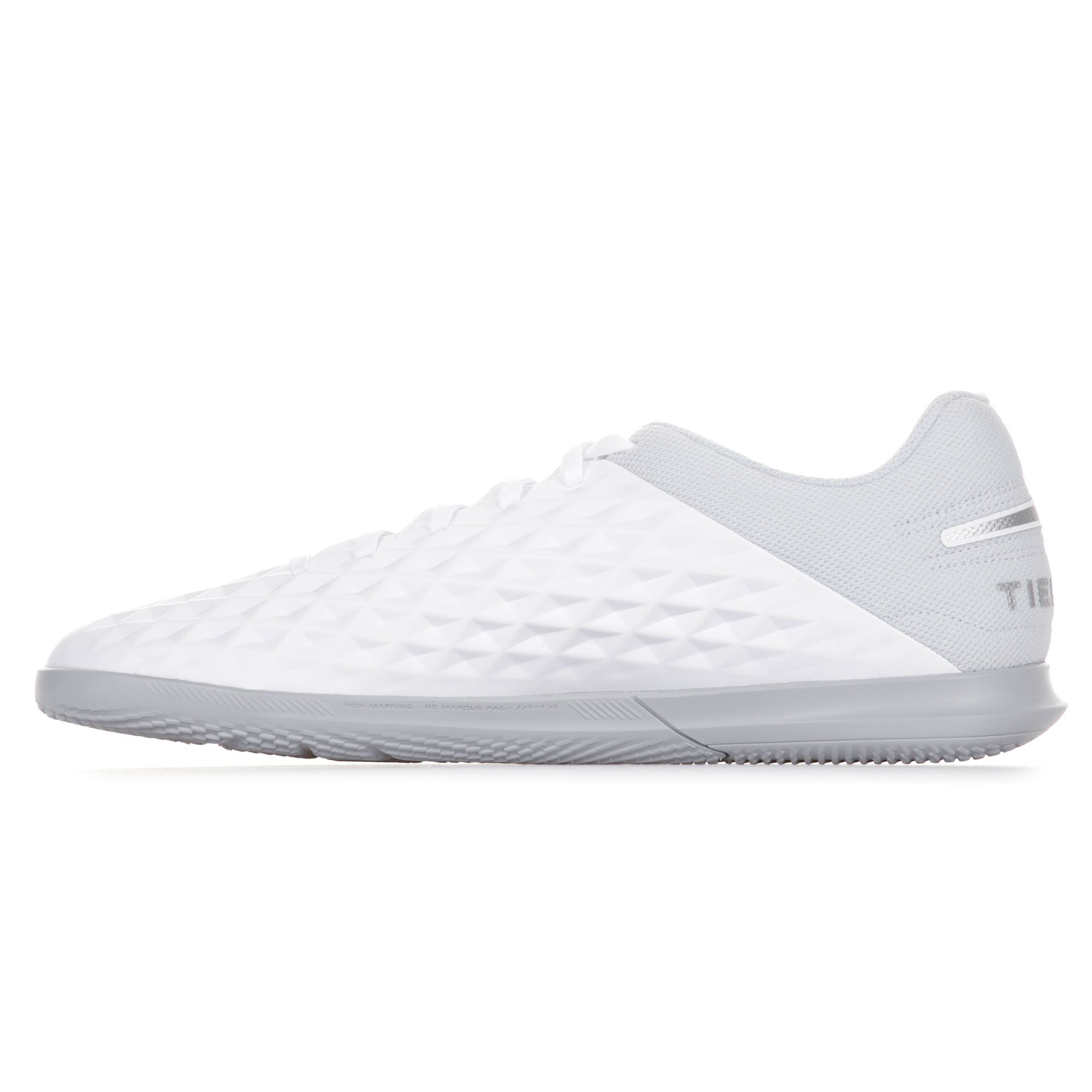 Zapatillas de Fútbol Sala Tiempo Legend 8 Club Blanco Plata - Fútbol Factory