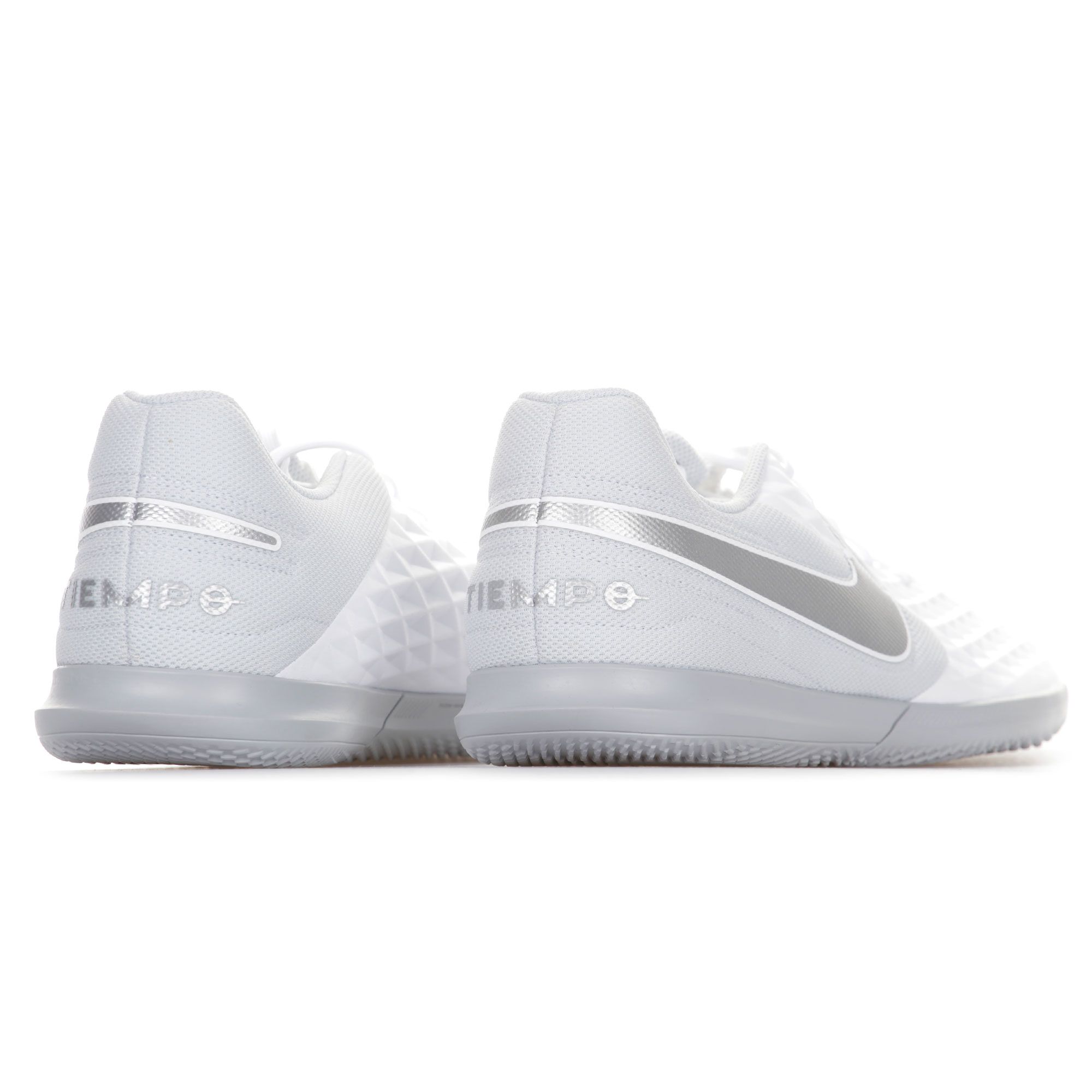 Zapatillas de Fútbol Sala Tiempo Legend 8 Club Blanco Plata - Fútbol Factory