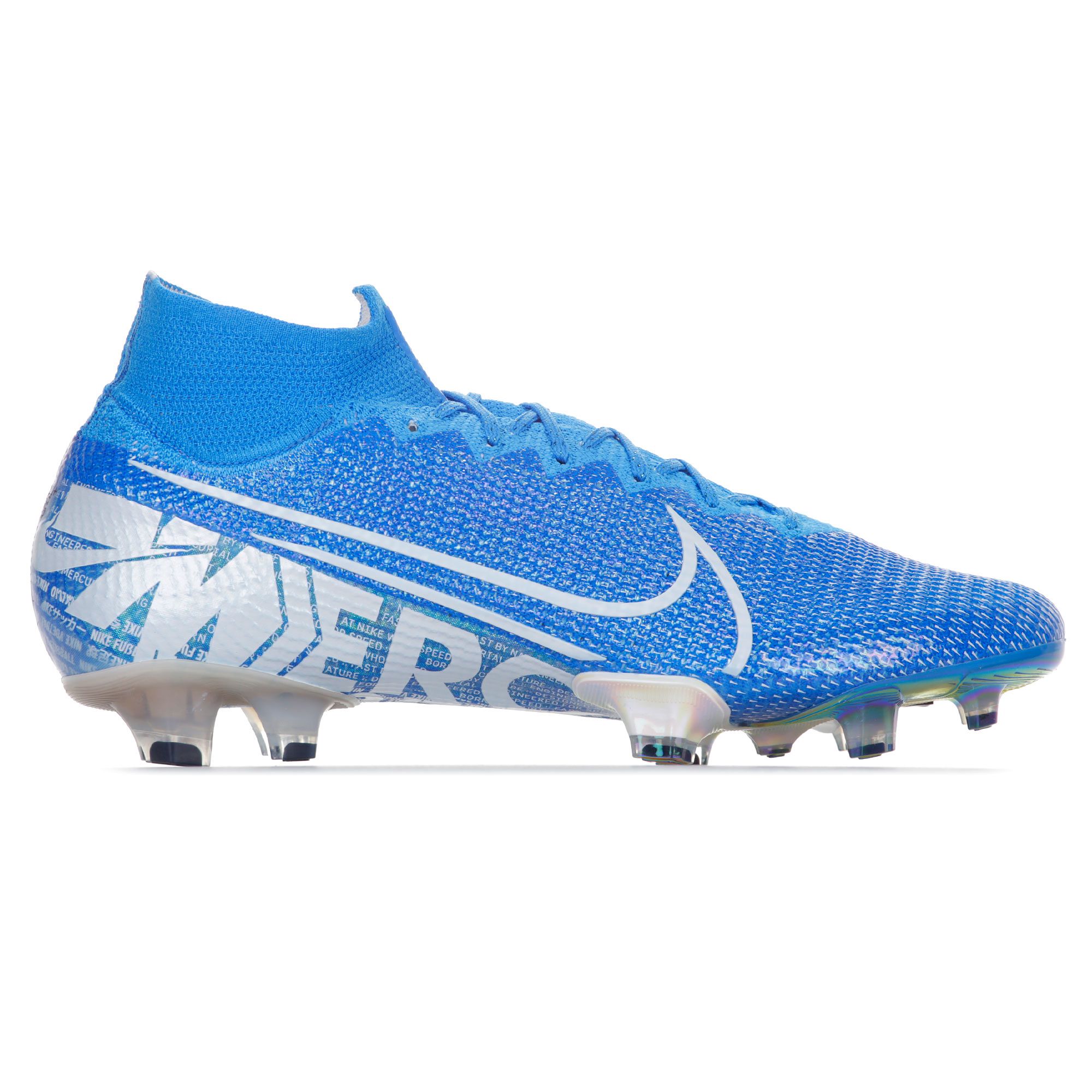 Botas de futbol Mercurial Superfly 7 Elite FG Azul Blanco