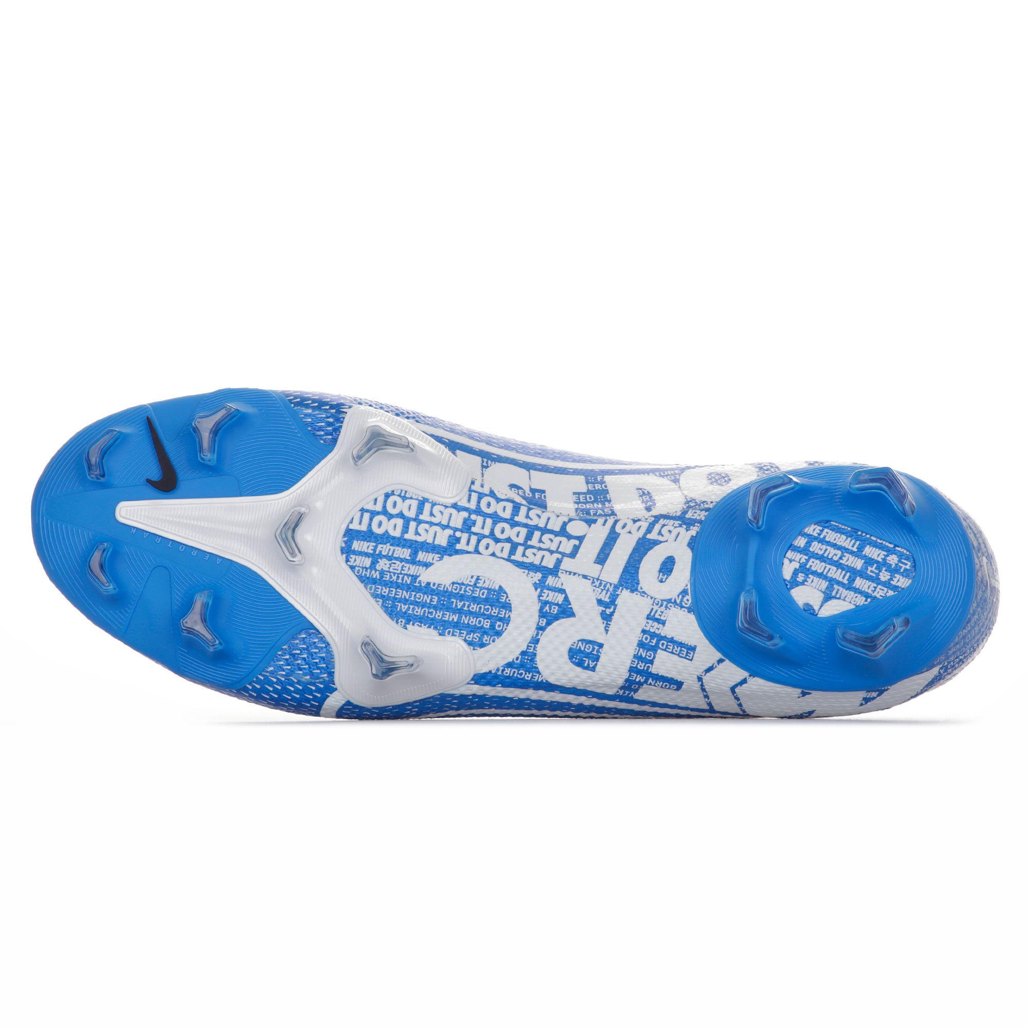 Botas de Fútbol Mercurial Superfly 7 Pro FG Azul Blanco - Fútbol Factory