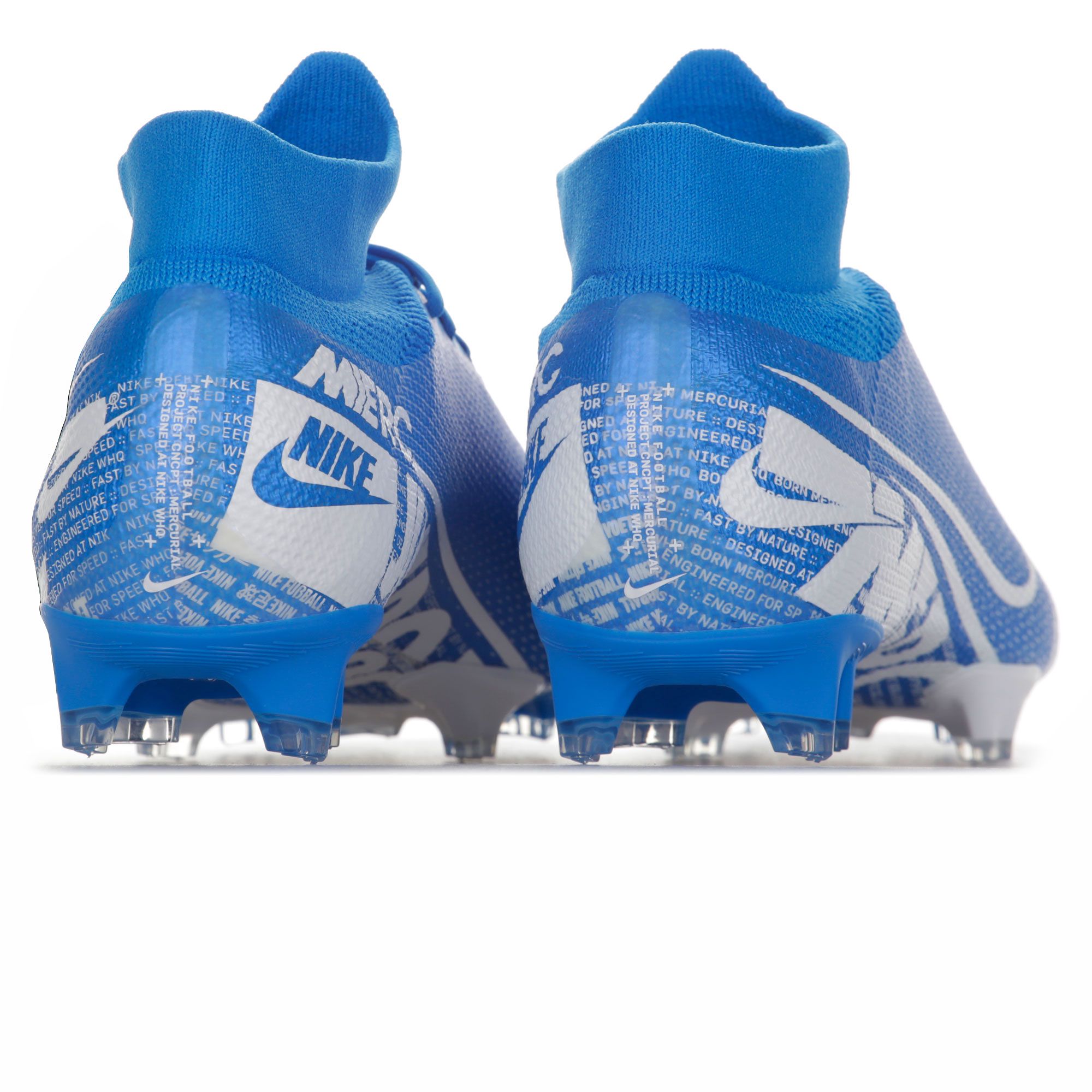 Botas de Fútbol Mercurial Superfly 7 Pro FG Azul Blanco - Fútbol Factory