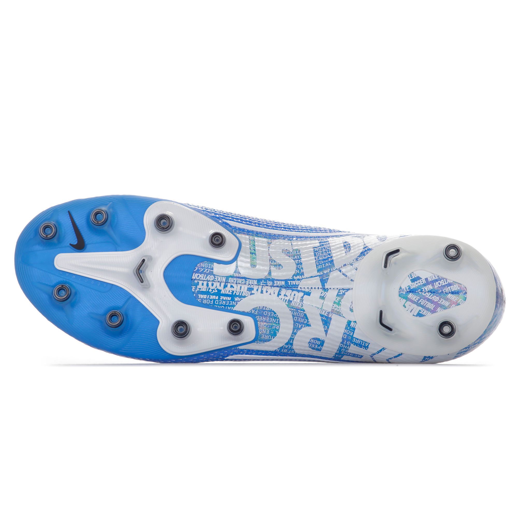 Botas de fútbol Mercurial Superfly 7 Elite AG-Pro Azul Blanco - Fútbol Factory