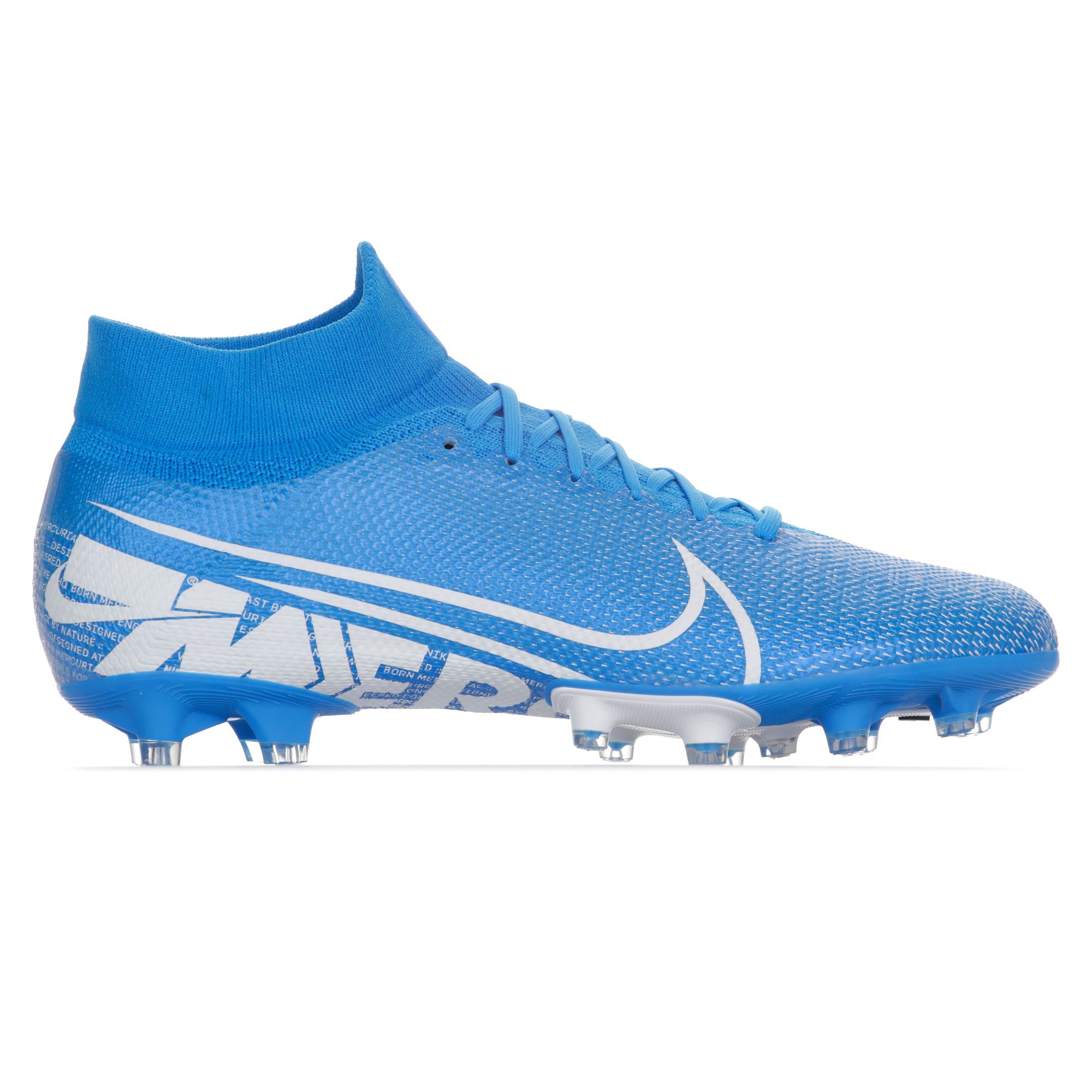 Botas de Fútbol Mercurial Superfly 7 Pro AG-Pro Azul Blanco - Fútbol Factory