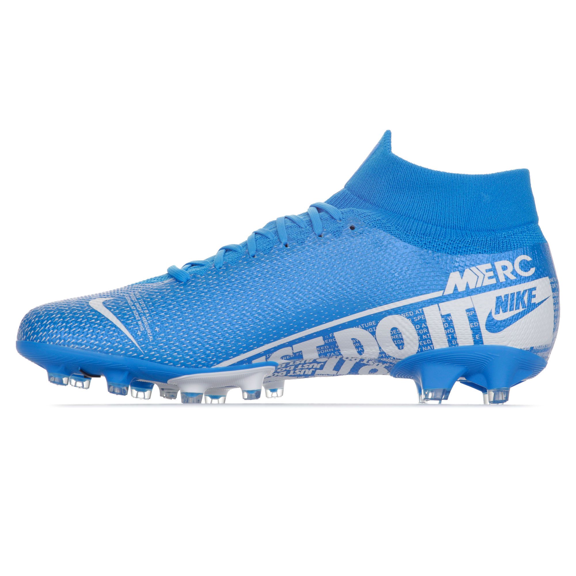 Botas de Fútbol Mercurial Superfly 7 Pro AG-Pro Azul Blanco - Fútbol Factory