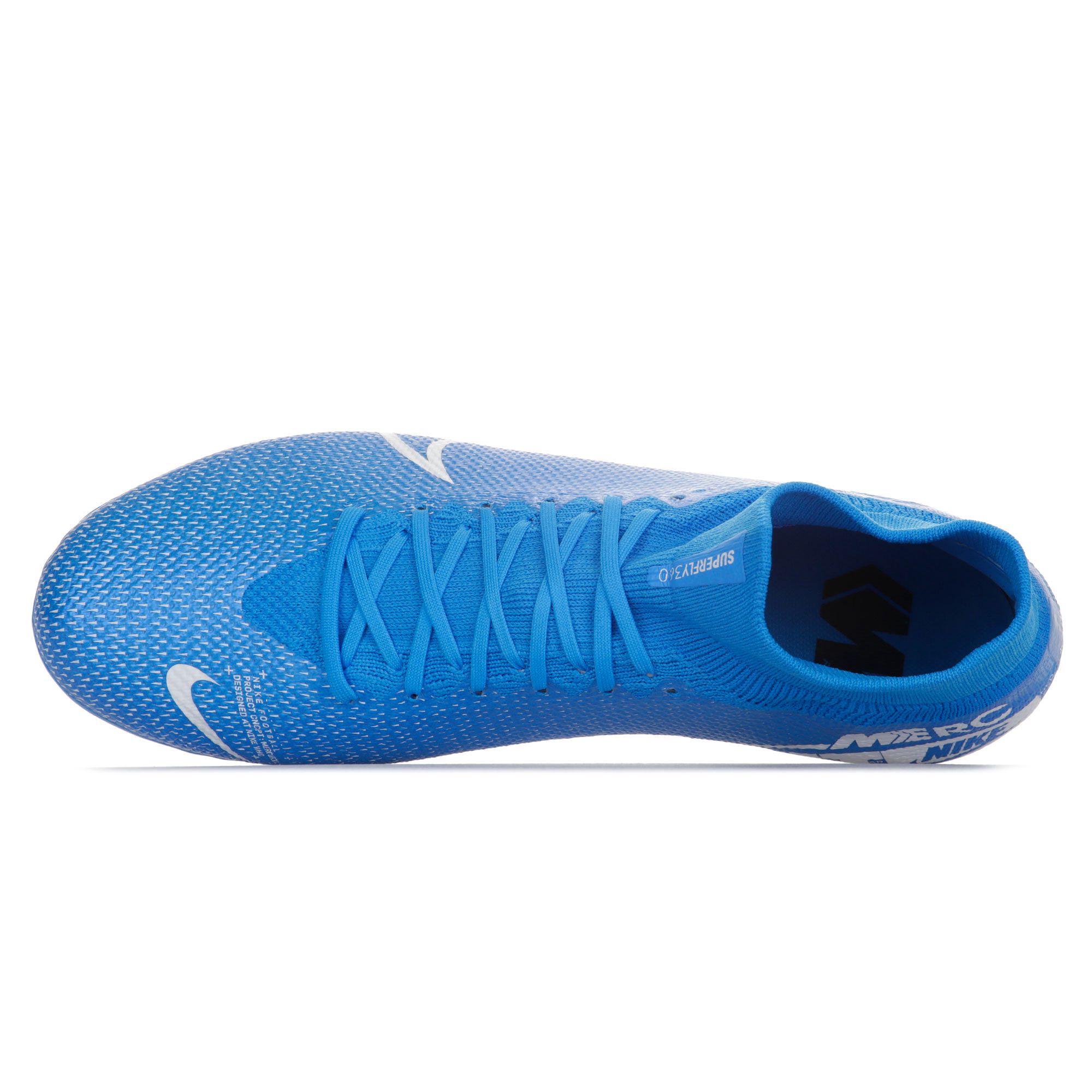 Botas de Fútbol Mercurial Superfly 7 Pro AG-Pro Azul Blanco - Fútbol Factory