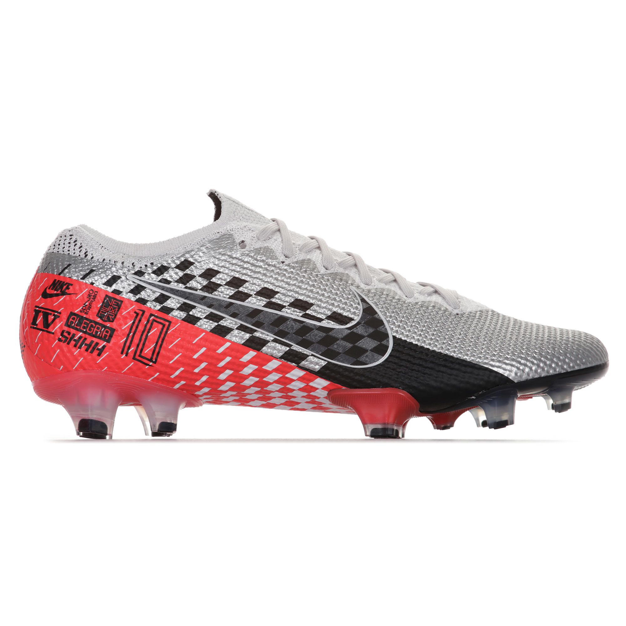 Botas de fútbol Mercurial Vapor 13 Elite NJR FG Plata Rojo - Fútbol Factory