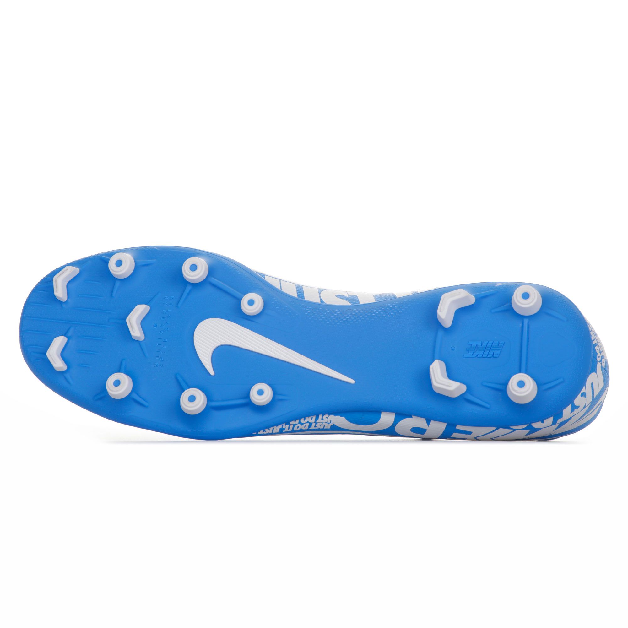 Botas de Fútbol Mercurial Superfly 7 Club FG/MG Azul Blanco - Fútbol Factory