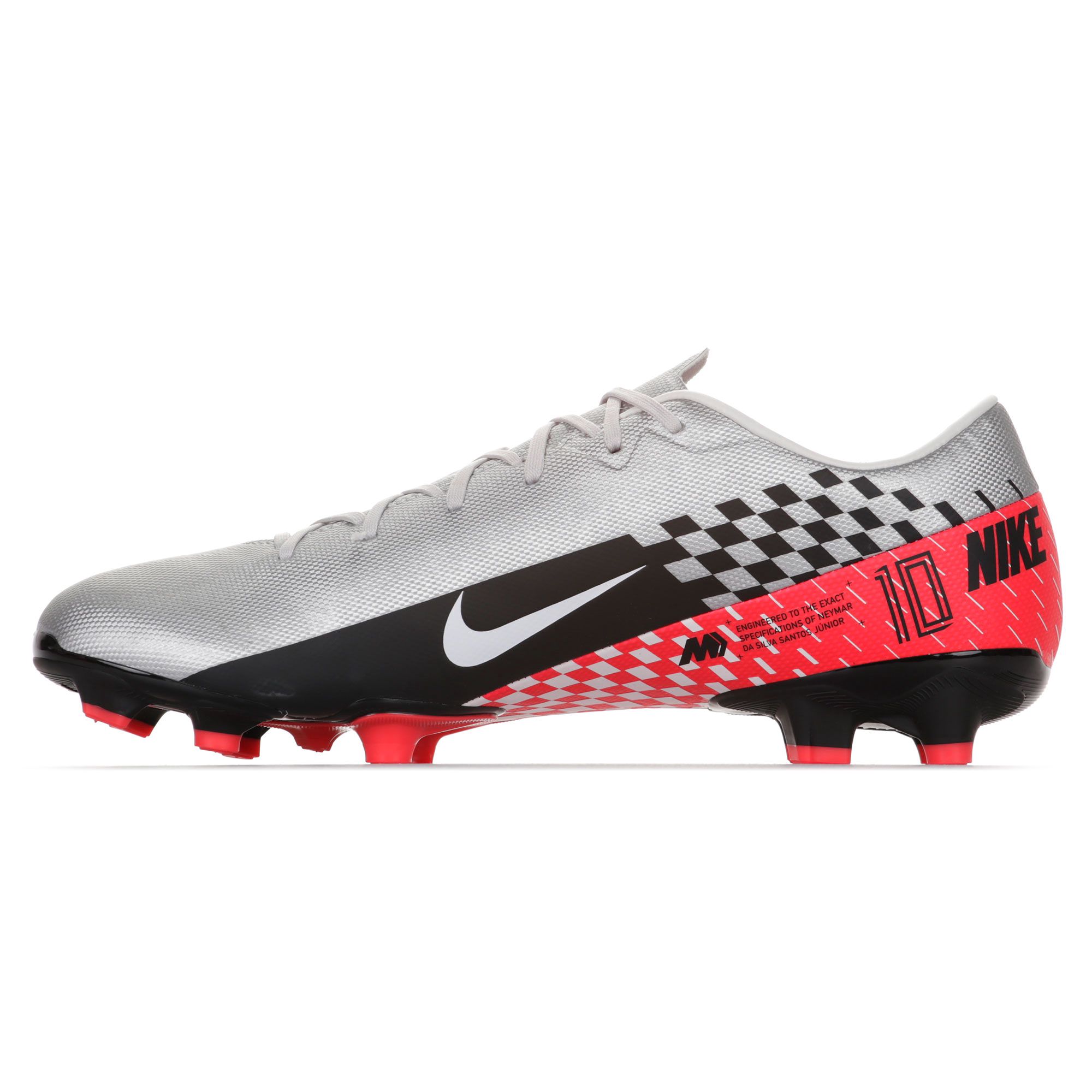 Botas de Fútbol Mercurial Vapor 13 Academy NJR FG/MG Plata Rojo - Fútbol Factory