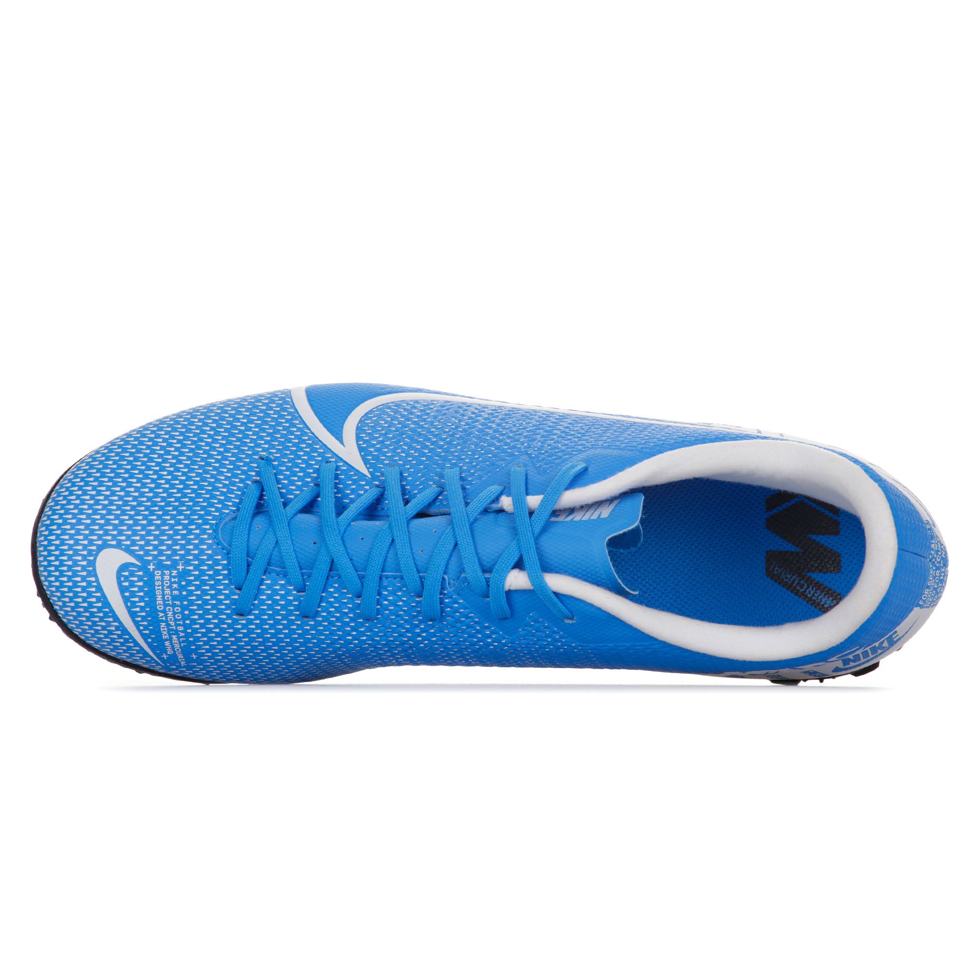 Botas de Fútbol Mercurial Vapor 13 Academy Multitaco Azul Blanco - Fútbol Factory