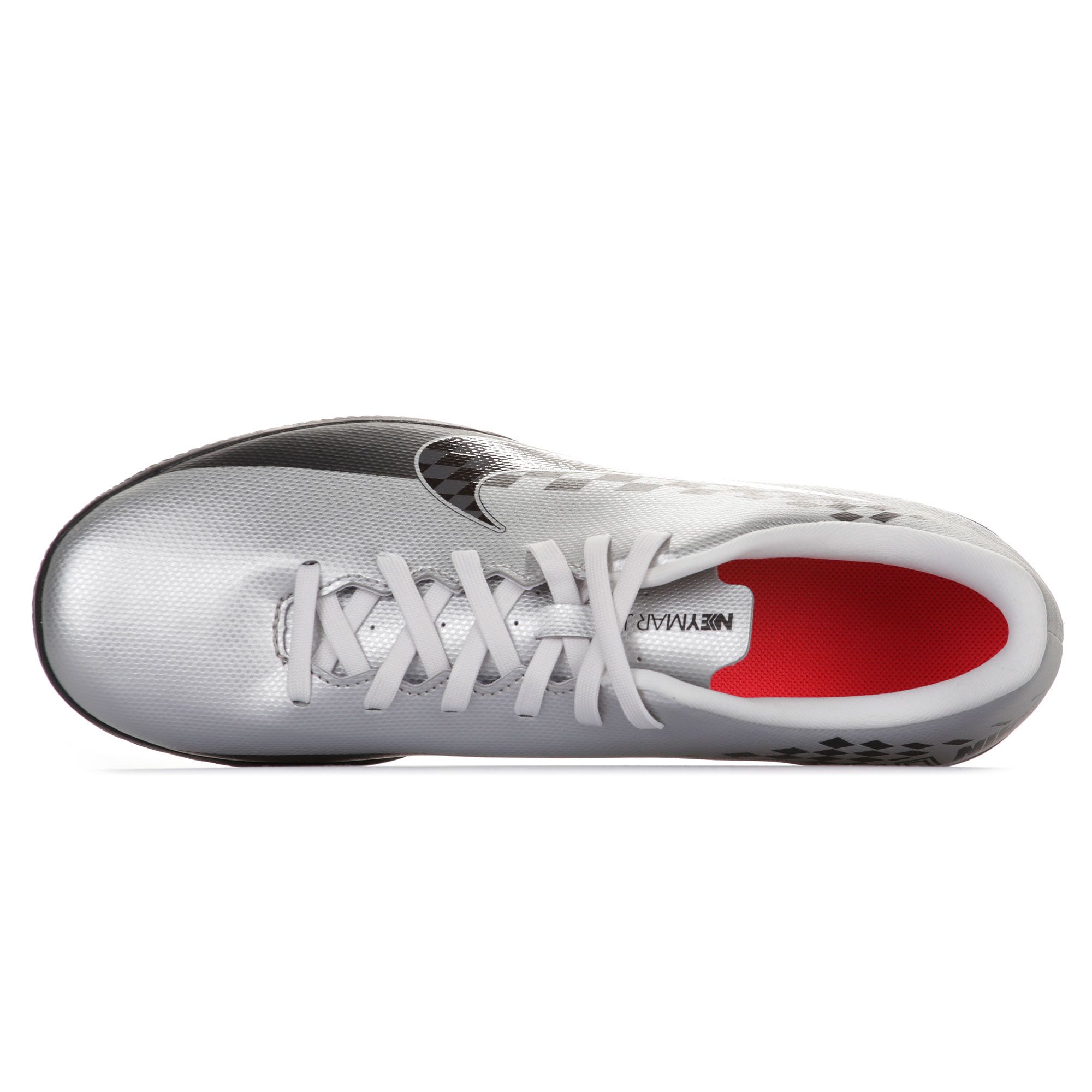 Zapatillas de Fútbol Sala Mercurial Vapor 13 Club NJR IC Plata Rojo - Fútbol Factory