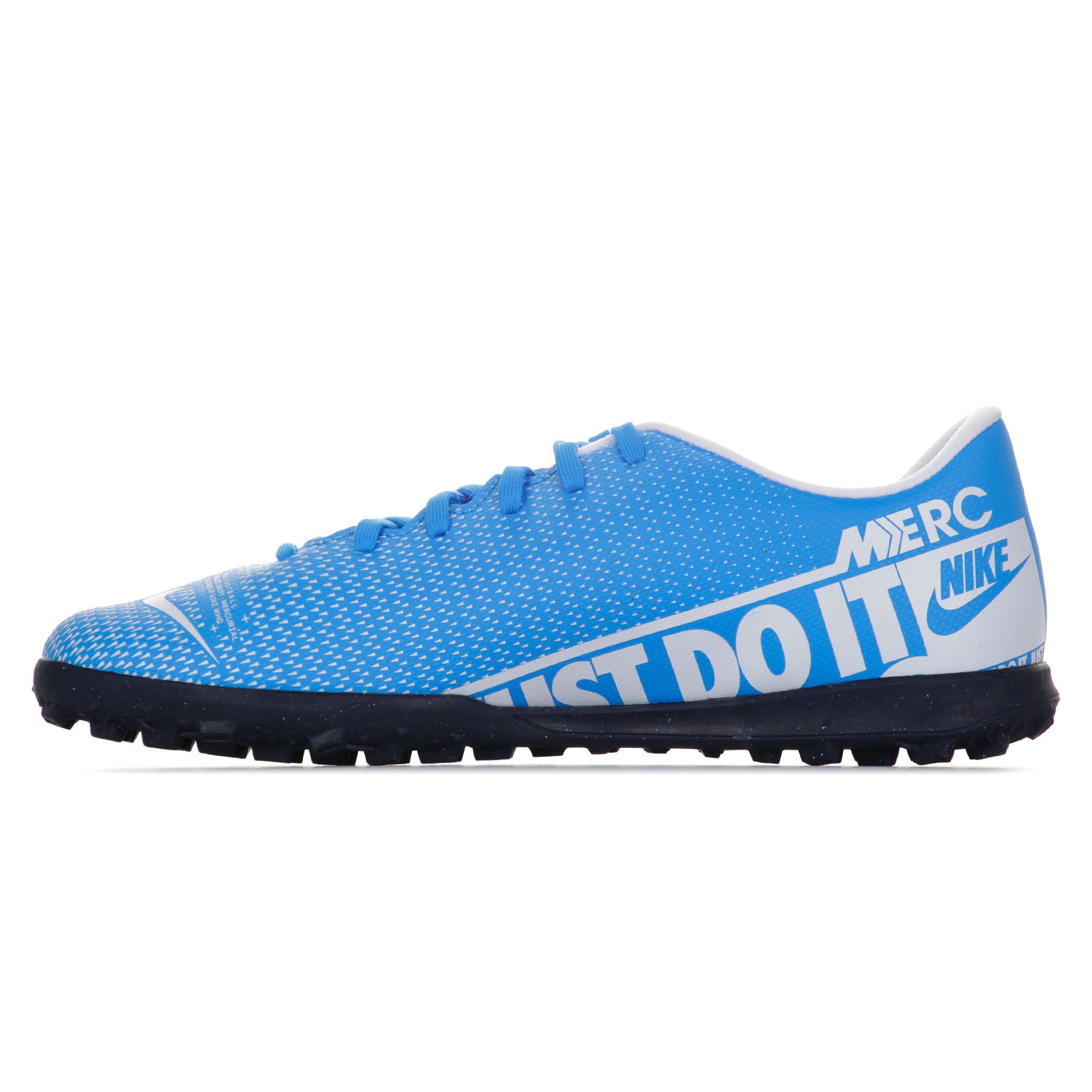 Botas de Fútbol Mercurial Vapor 13 Club Multitaco Azul Blanco - Fútbol Factory
