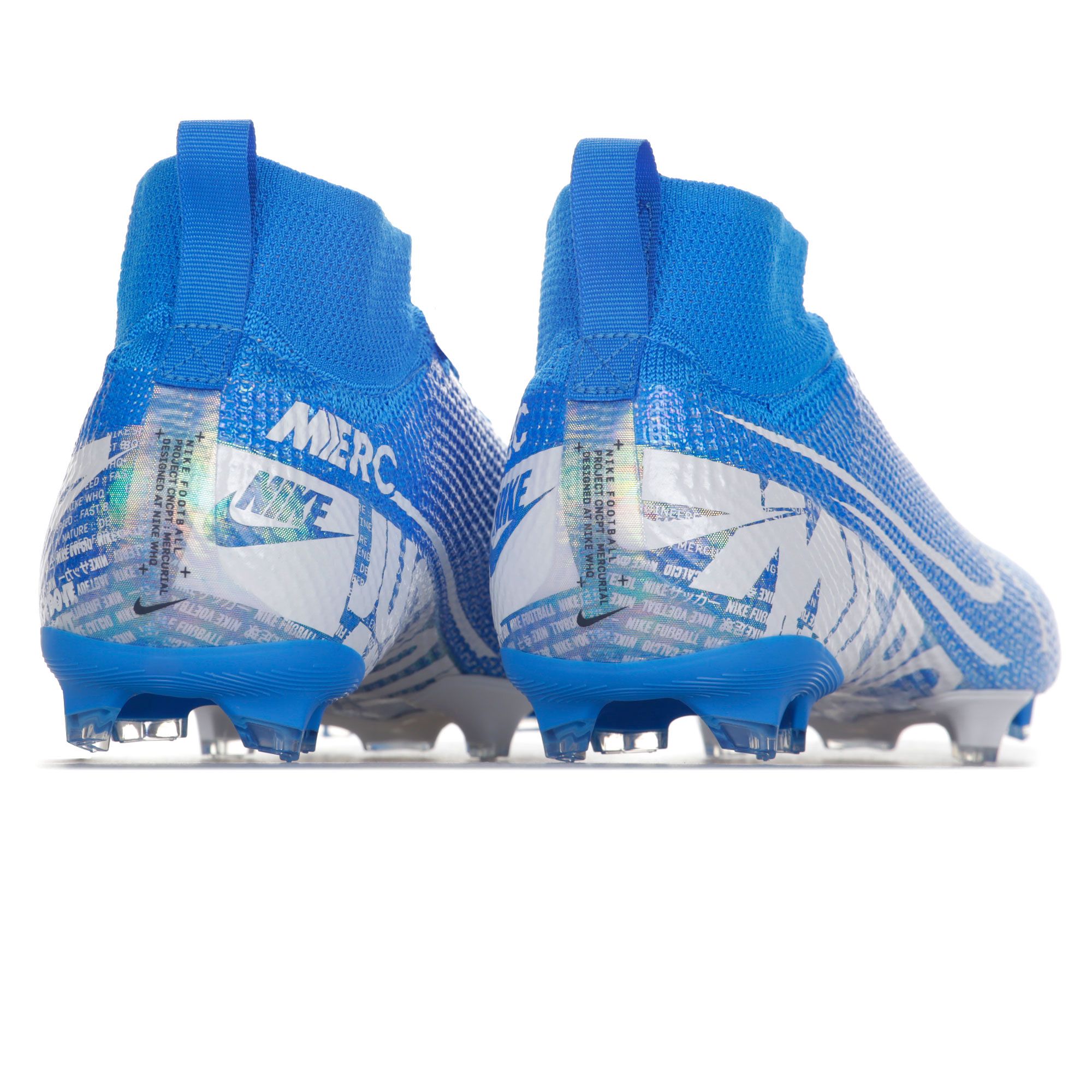 Botas de fútbol Mercurial Superfly 7 Elite FG Junior Azul Blanco - Fútbol Factory