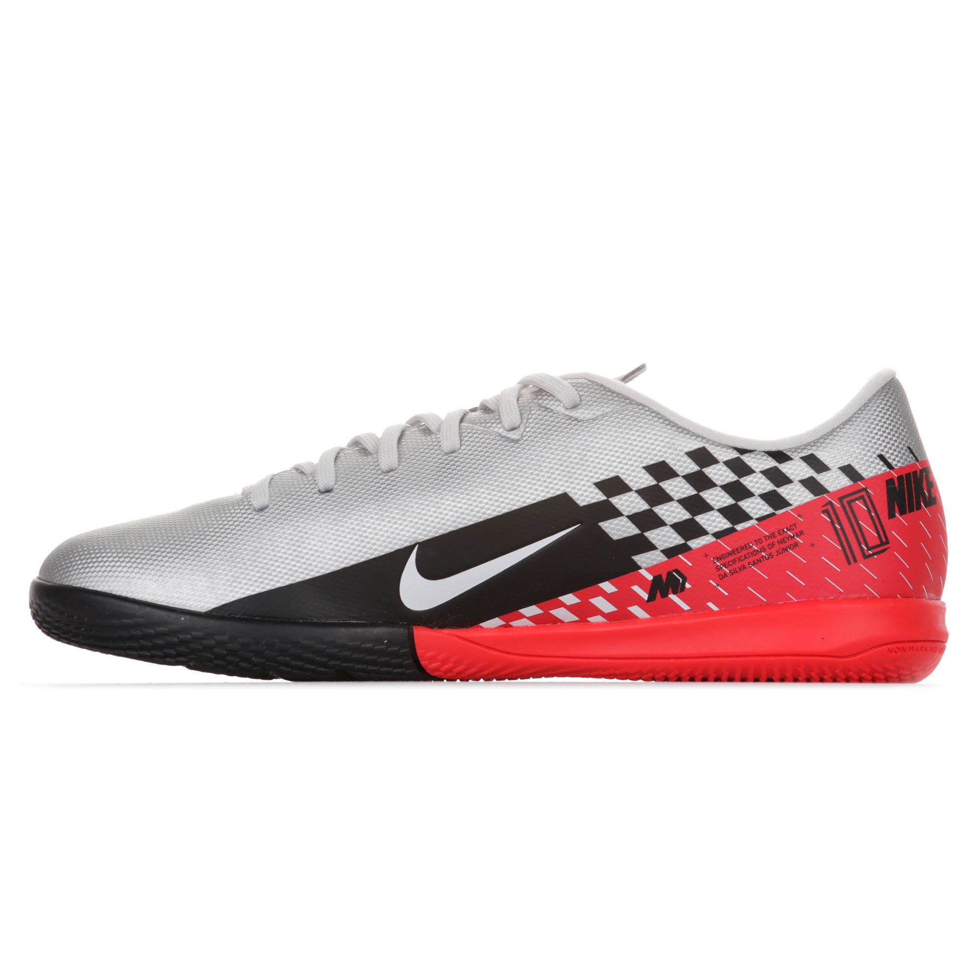 Zapatillas de Fútbol Sala Mercurial Vapor 13 Academy NJR IC Junior Plata Rojo - Fútbol Factory