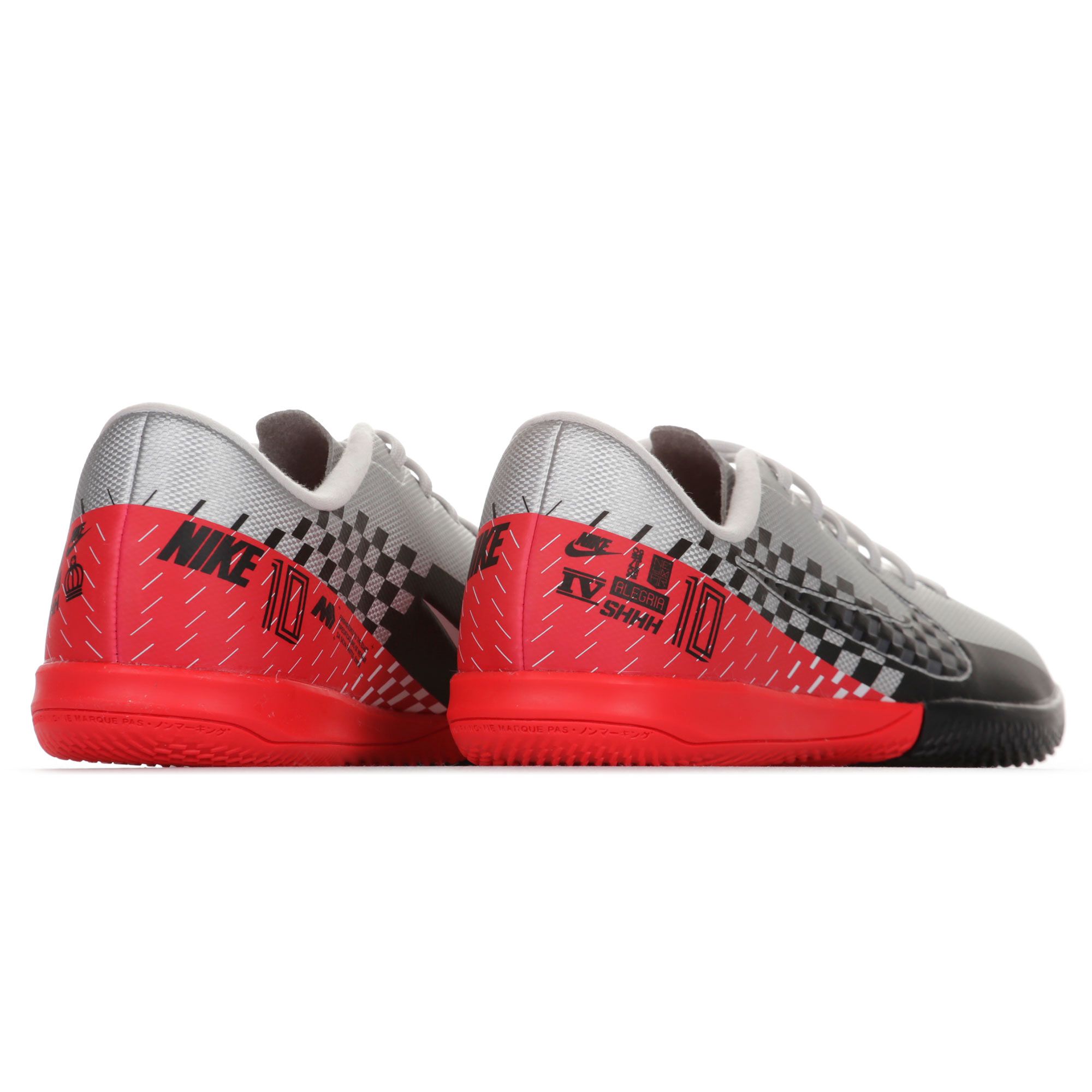 Zapatillas de Fútbol Sala Mercurial Vapor 13 Academy NJR IC Junior Plata Rojo - Fútbol Factory