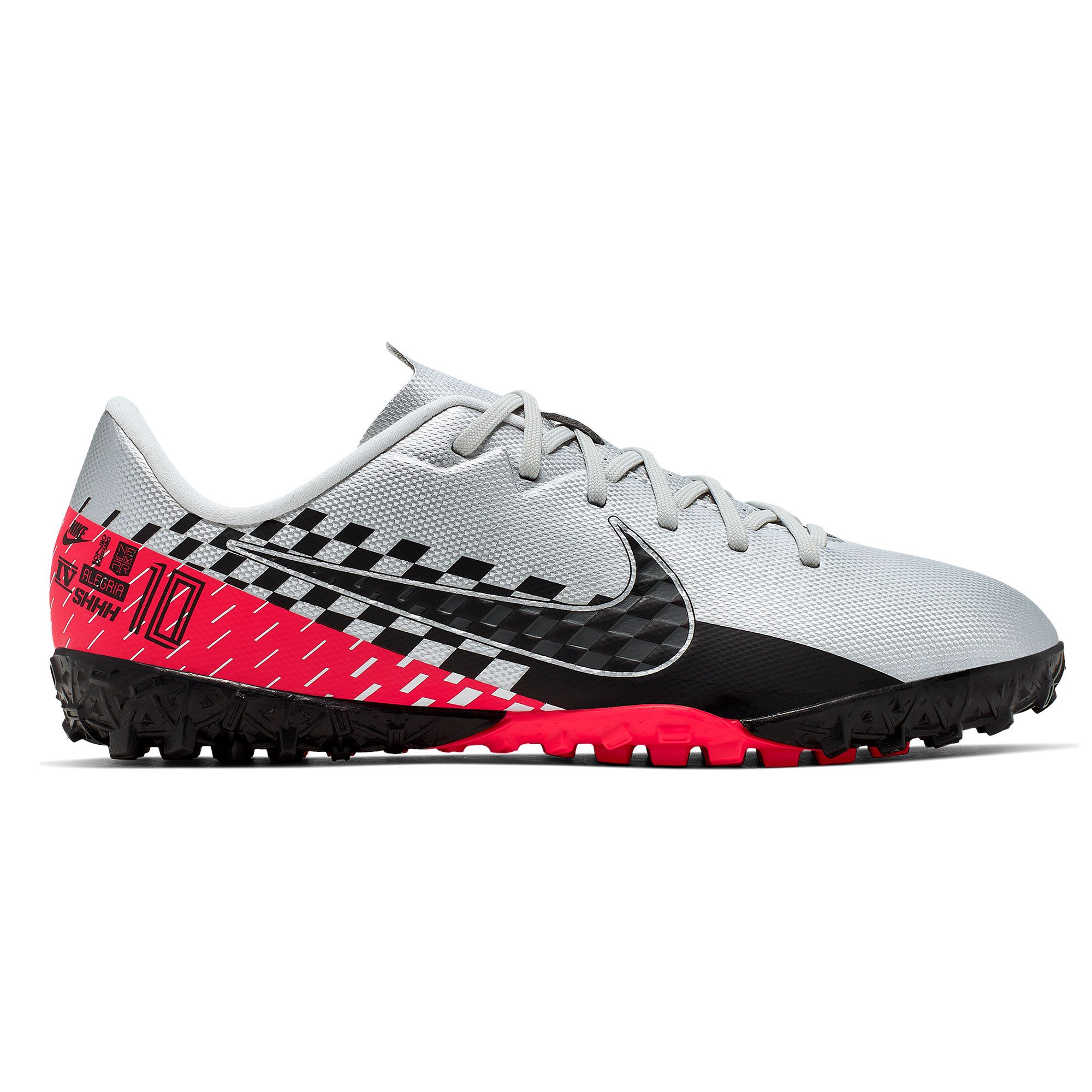 Botas de Fútbol Mercurial Vapor 13 Academy NJR Multitaco Junior Plata Rojo - Fútbol Factory