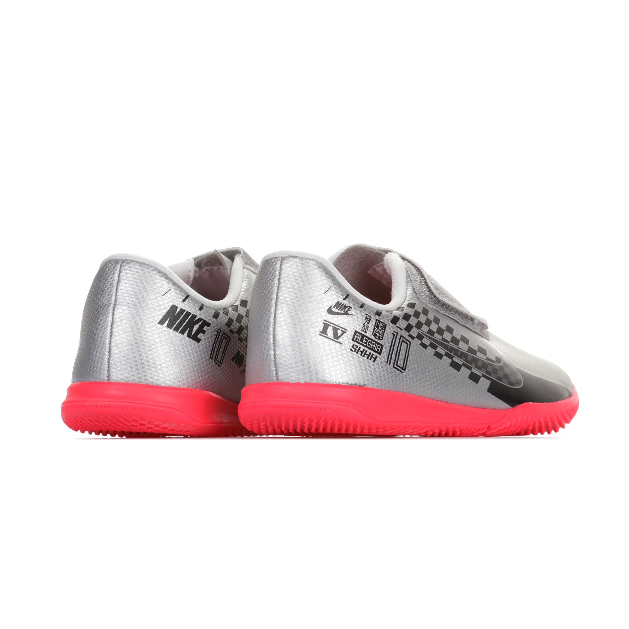 Zapatillas de Fútbol Sala Mercurial Vapor 13 Club NJR IC Velcro Junior Plata - Fútbol Factory