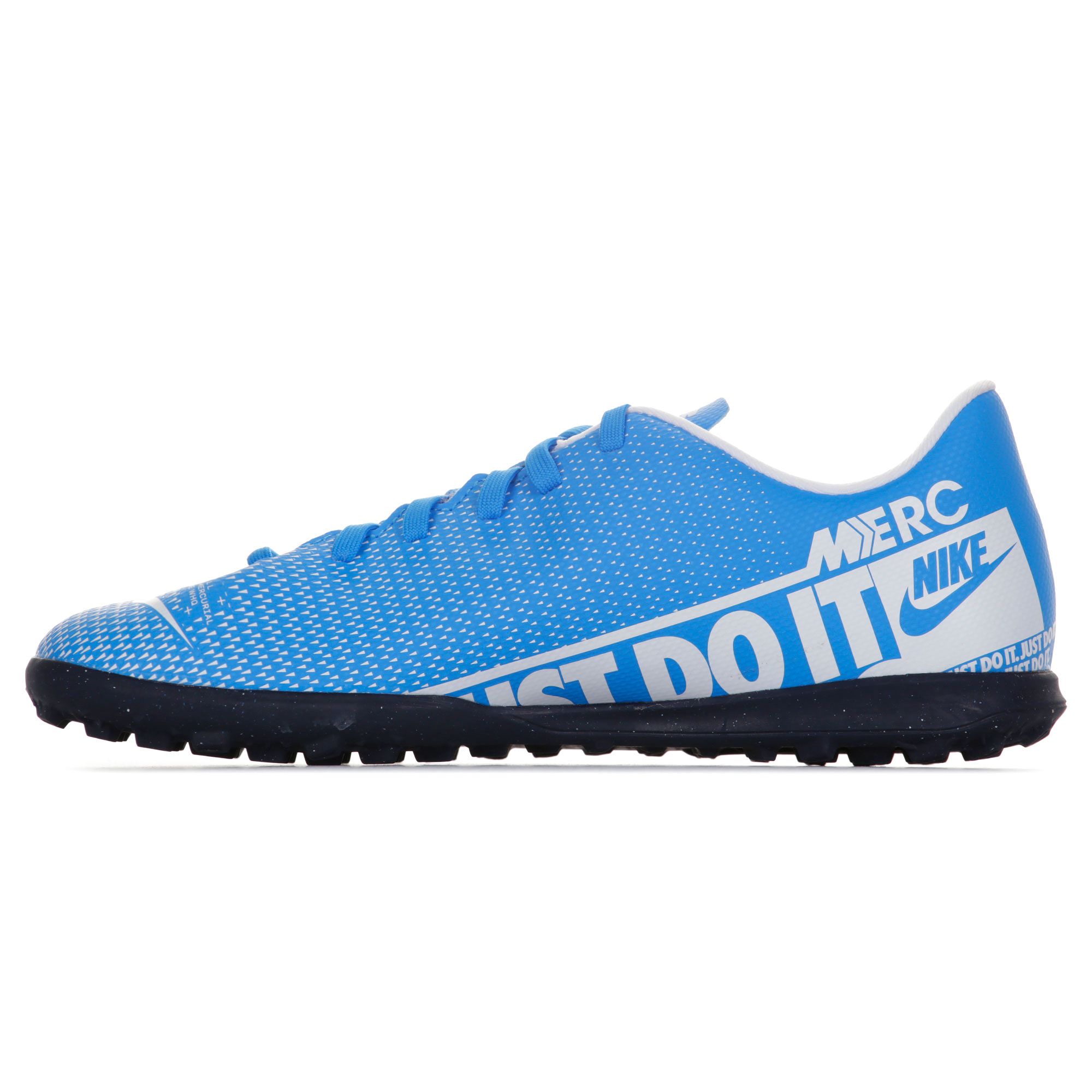 Botas de Fútbol Mercurial Vapor 13 Club Multitaco Junior Azul Blanco - Fútbol Factory