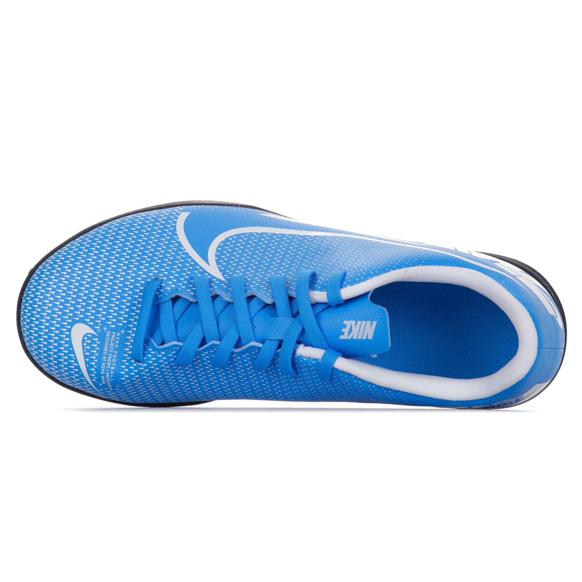 Botas de Fútbol Mercurial Vapor 13 Club Multitaco Junior Azul Blanco - Fútbol Factory