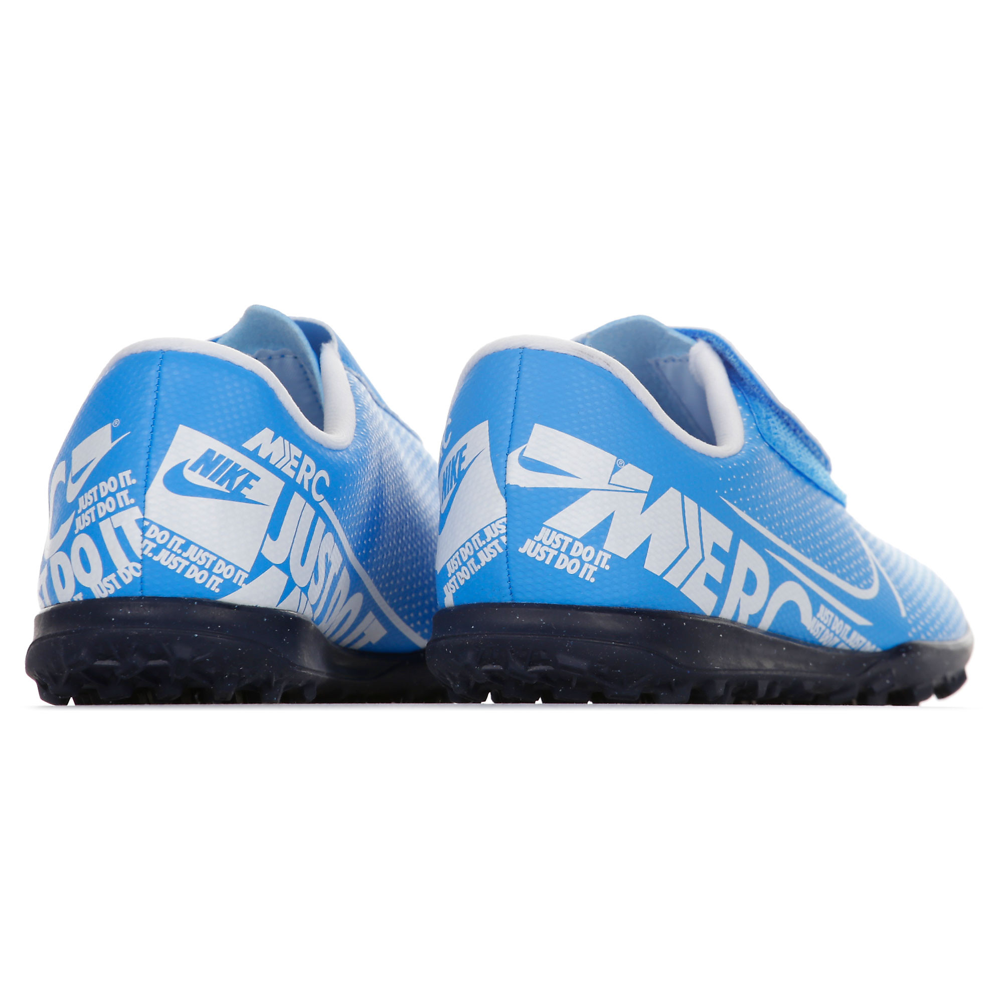 Botas de Fútbol Mercurial Vapor 13 Club TF Junior Azul Blanco