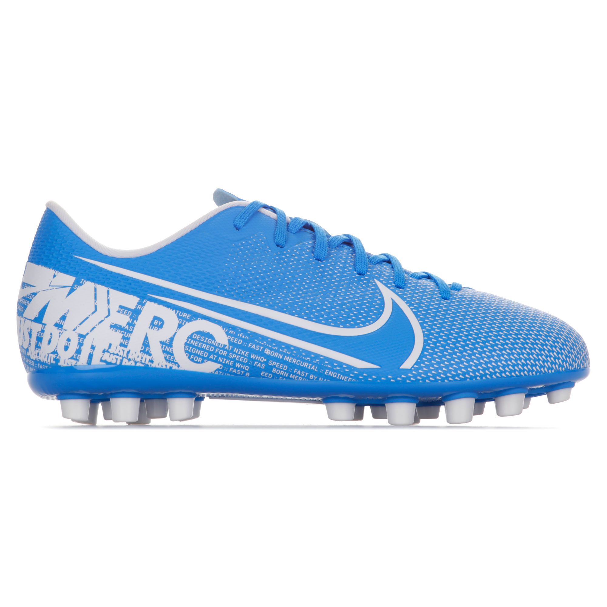 Botas de Fútbol Mercurial Vapor 13 Academy AG Junior Azul Blanco - Fútbol Factory