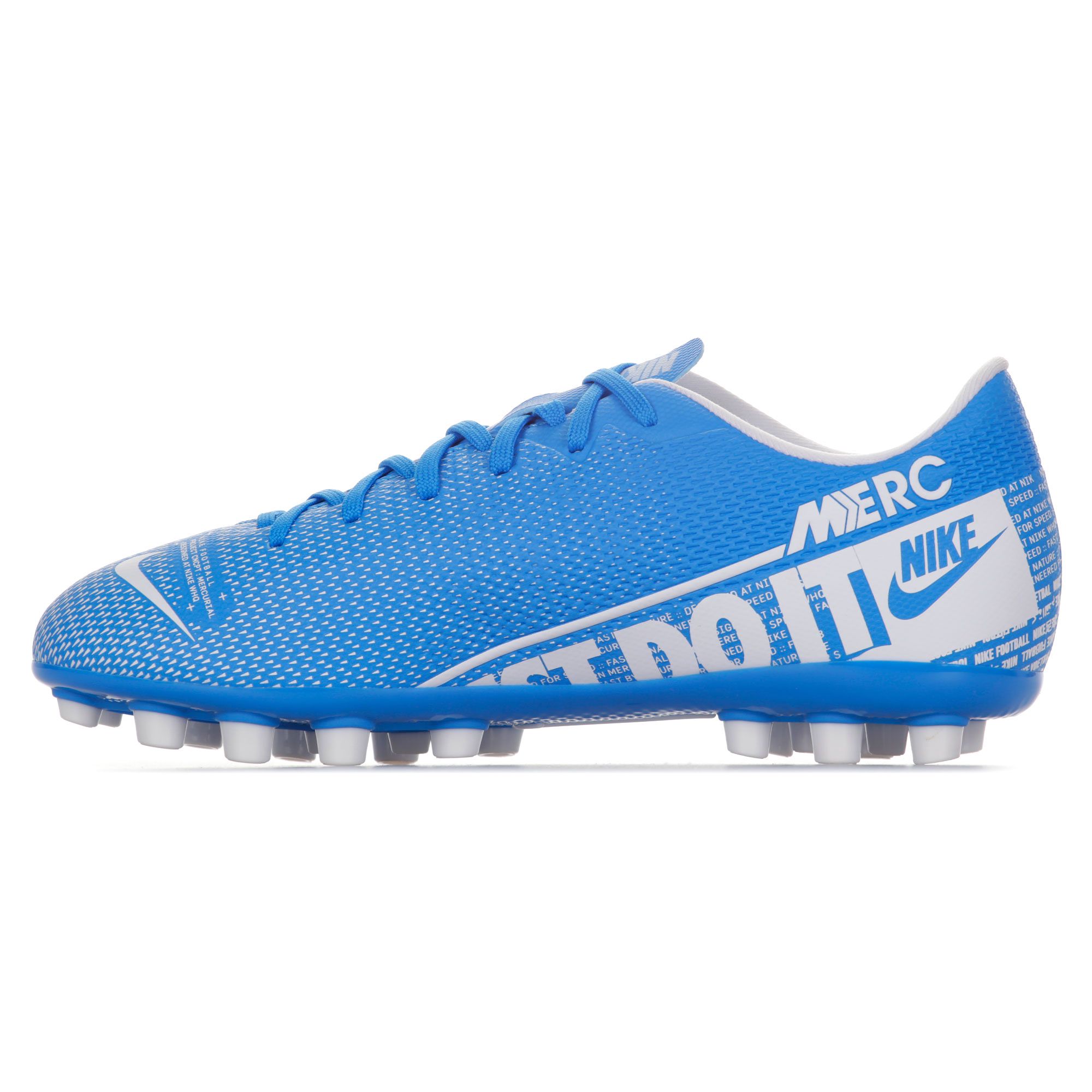 Botas de Fútbol Mercurial Vapor 13 Academy AG Junior Azul Blanco - Fútbol Factory