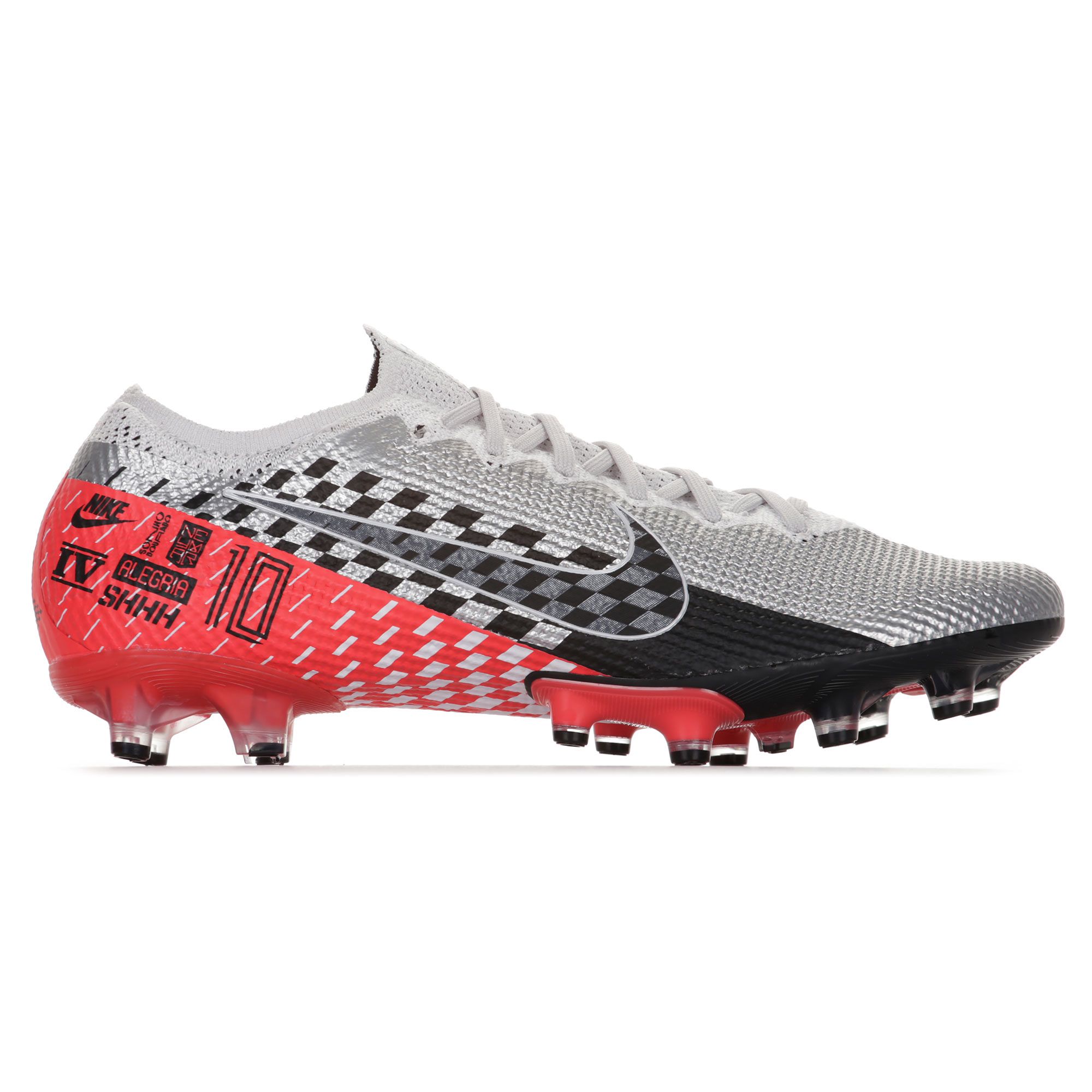 Botas de fútbol Mercurial Vapor 13 Elite NJR AG-PRO Plata Rojo - Fútbol Factory
