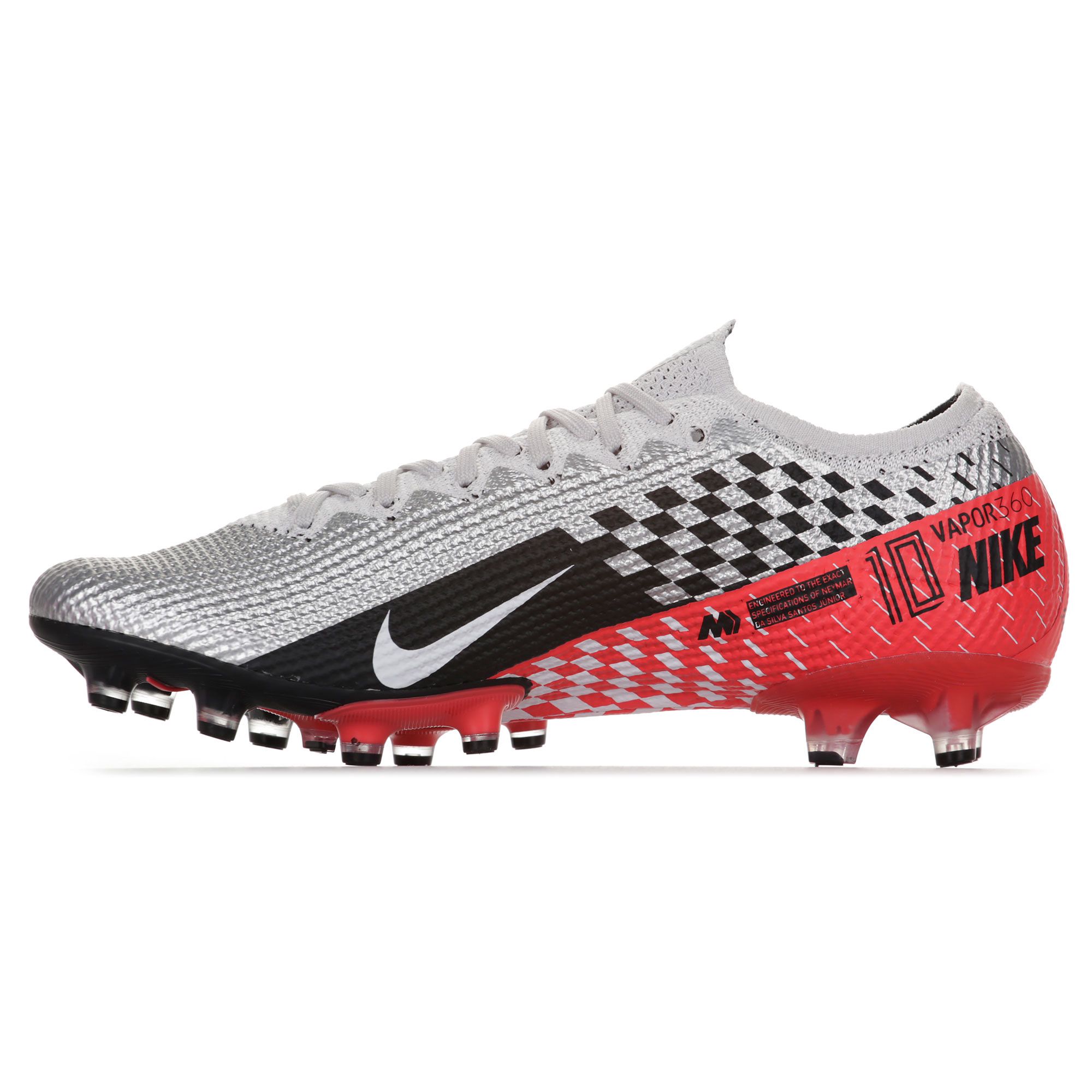 Botas de fútbol Mercurial Vapor 13 Elite NJR AG-PRO Plata Rojo - Fútbol Factory