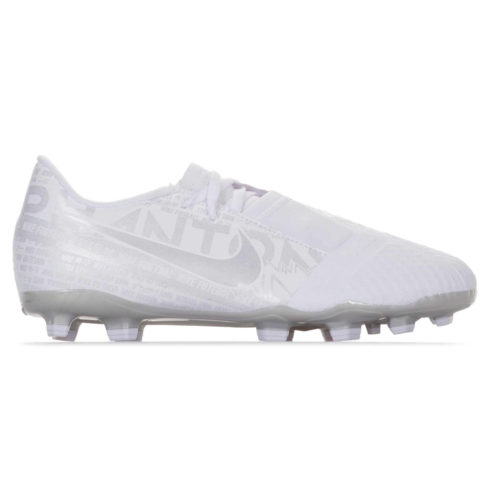 Botas de fútbol Phantom Venom Academy FG Junior Blanco Plata - Fútbol Factory