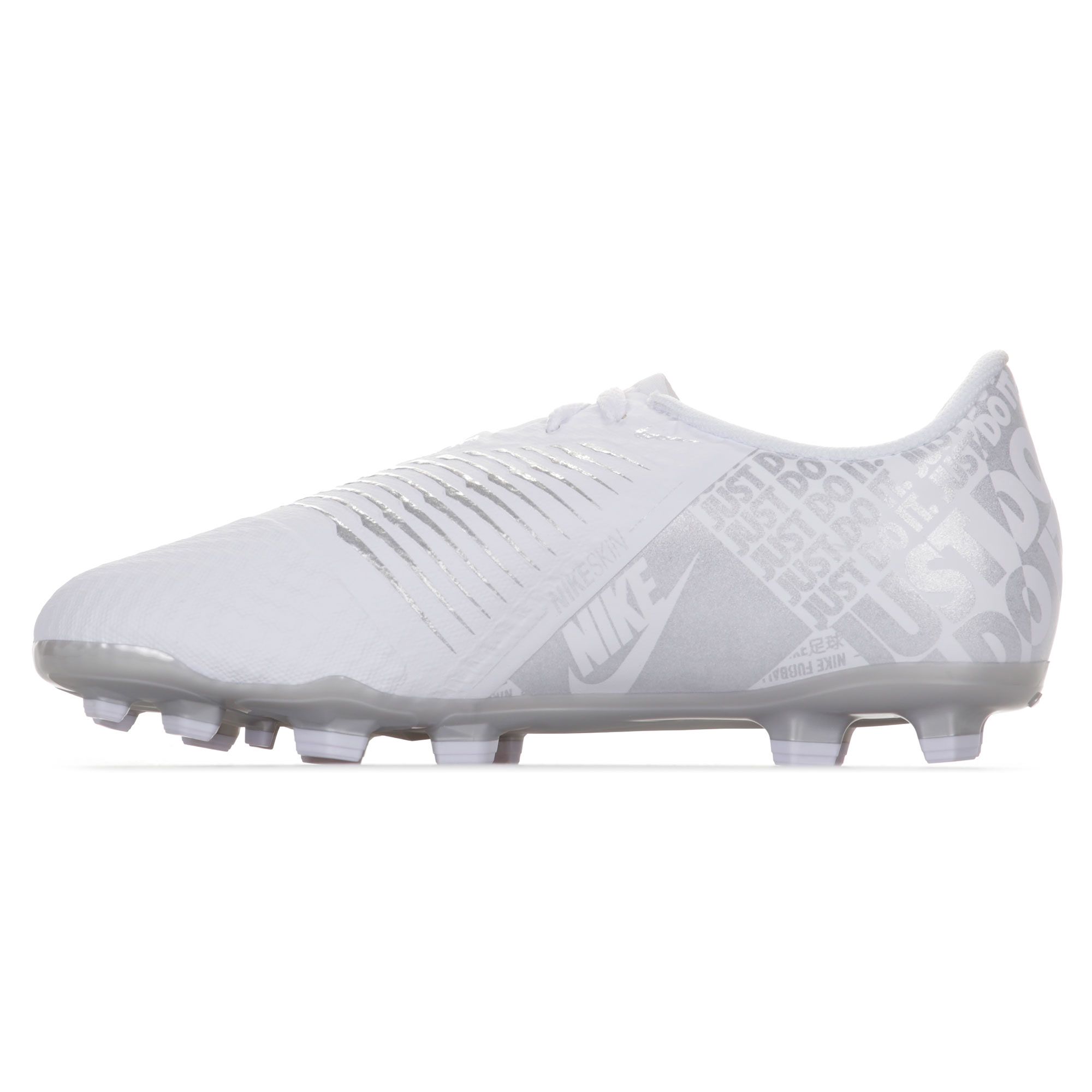 Botas de fútbol Phantom Venom Academy FG Junior Blanco Plata - Fútbol Factory