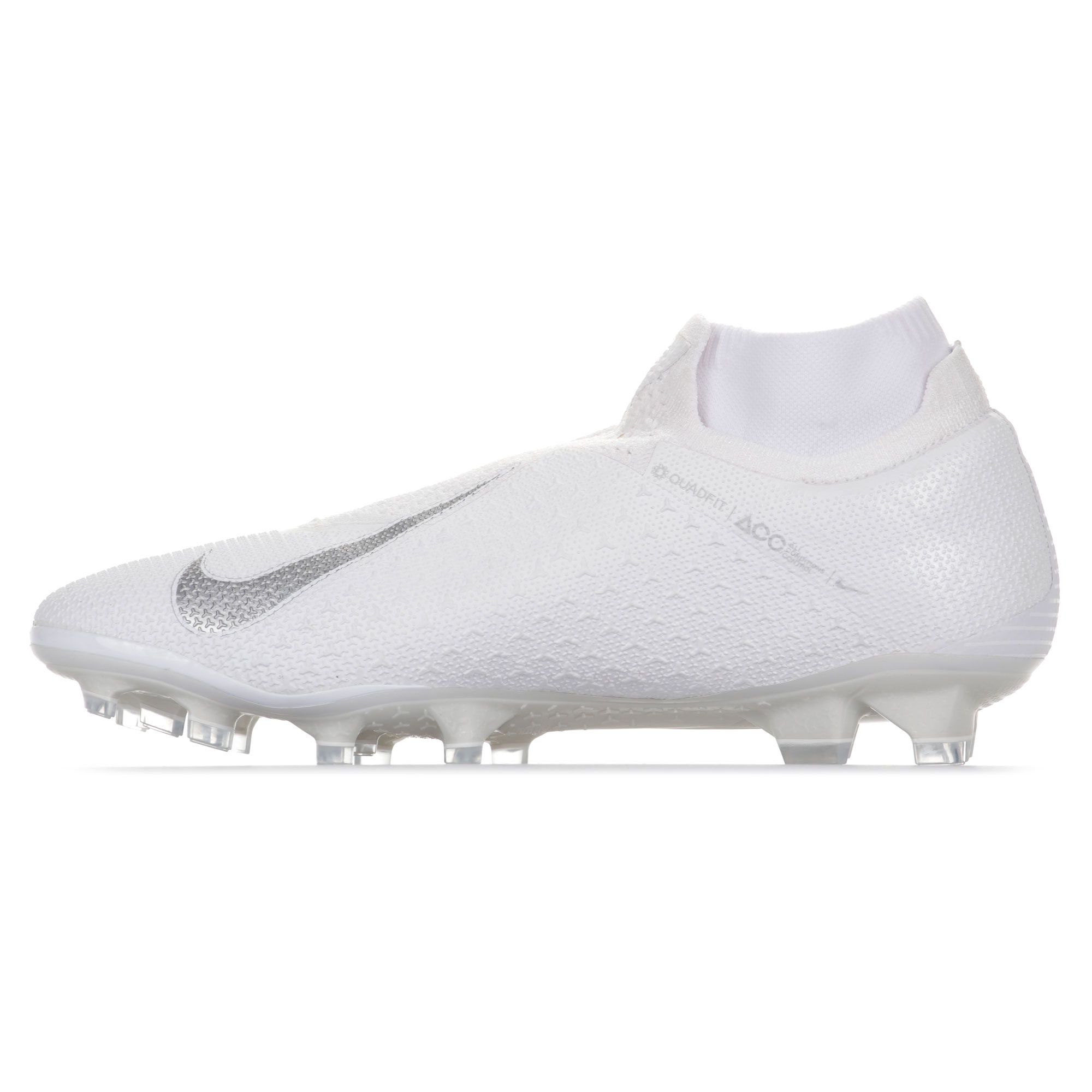 Botas de fútbol Phantom Vision Elite FG Blanco Plata - Fútbol Factory