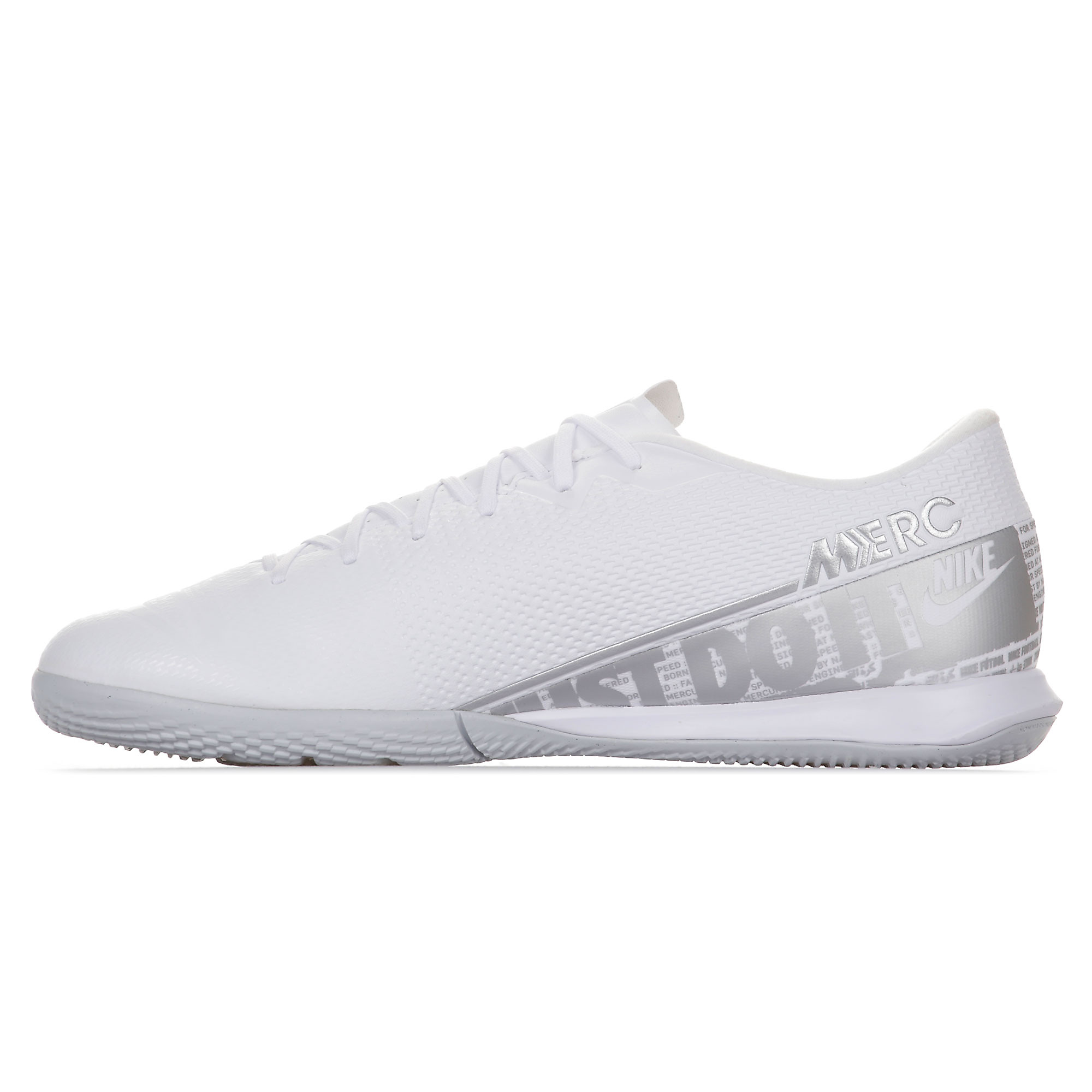 Zapatillas de Fútbol Sala Mercurial Vapor 13 Academy IC Blanco Plata - Fútbol Factory