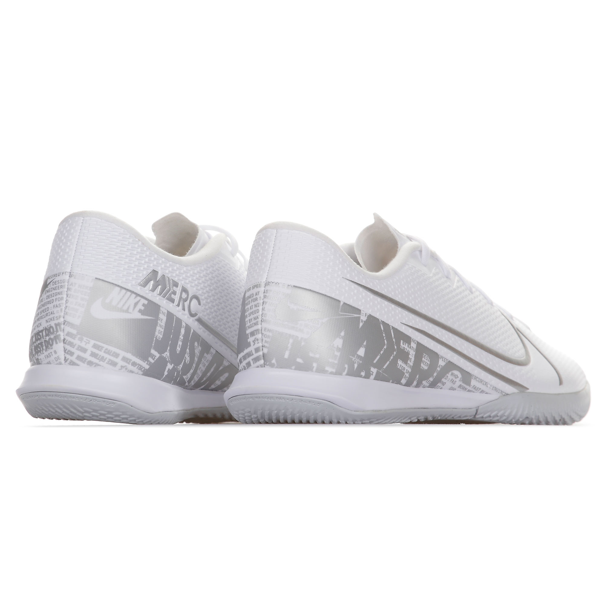 Zapatillas de Fútbol Sala Mercurial Vapor 13 Academy IC Blanco Plata - Fútbol Factory