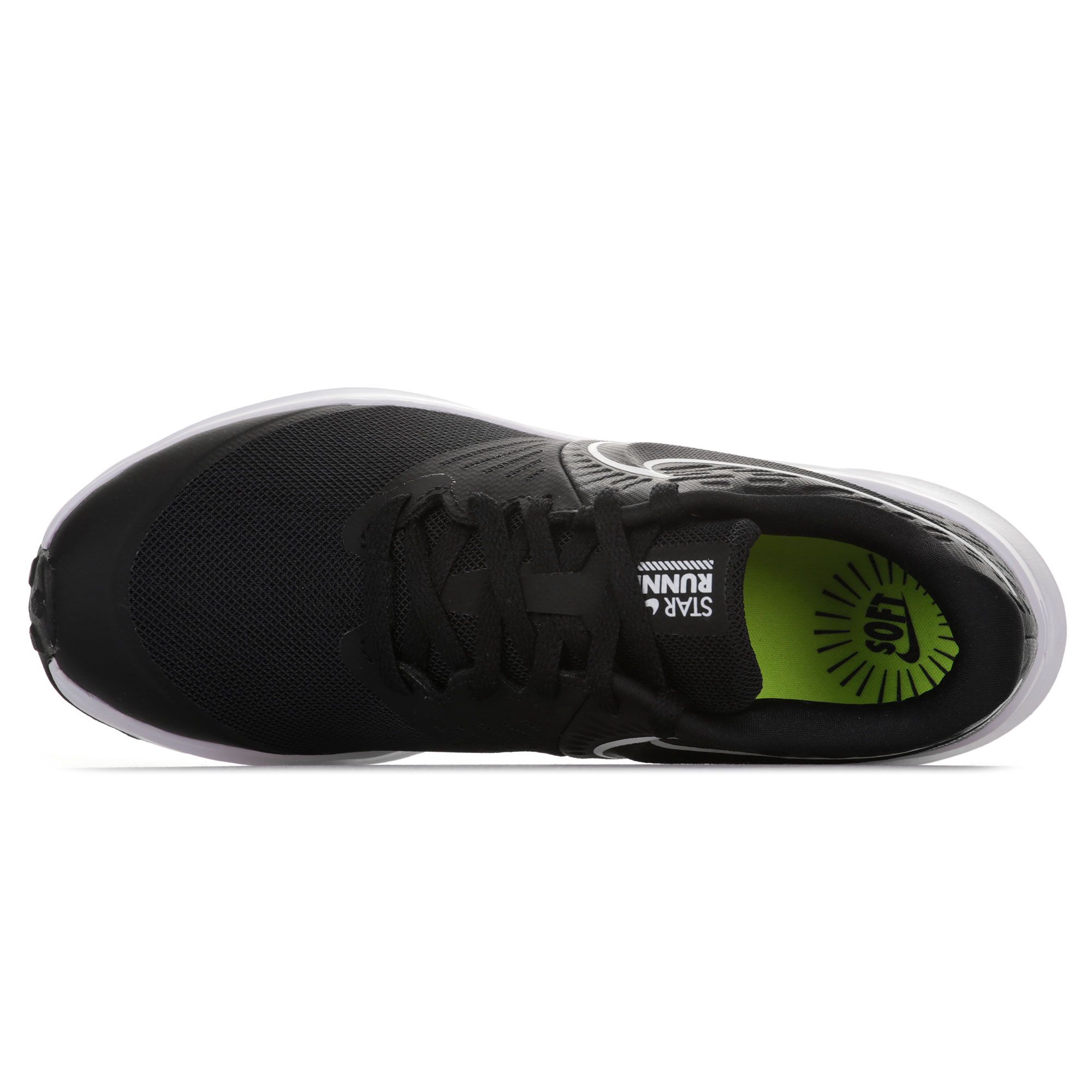 Zapatillas Star Runner 2 Junior Negro Blanco - Fútbol Factory
