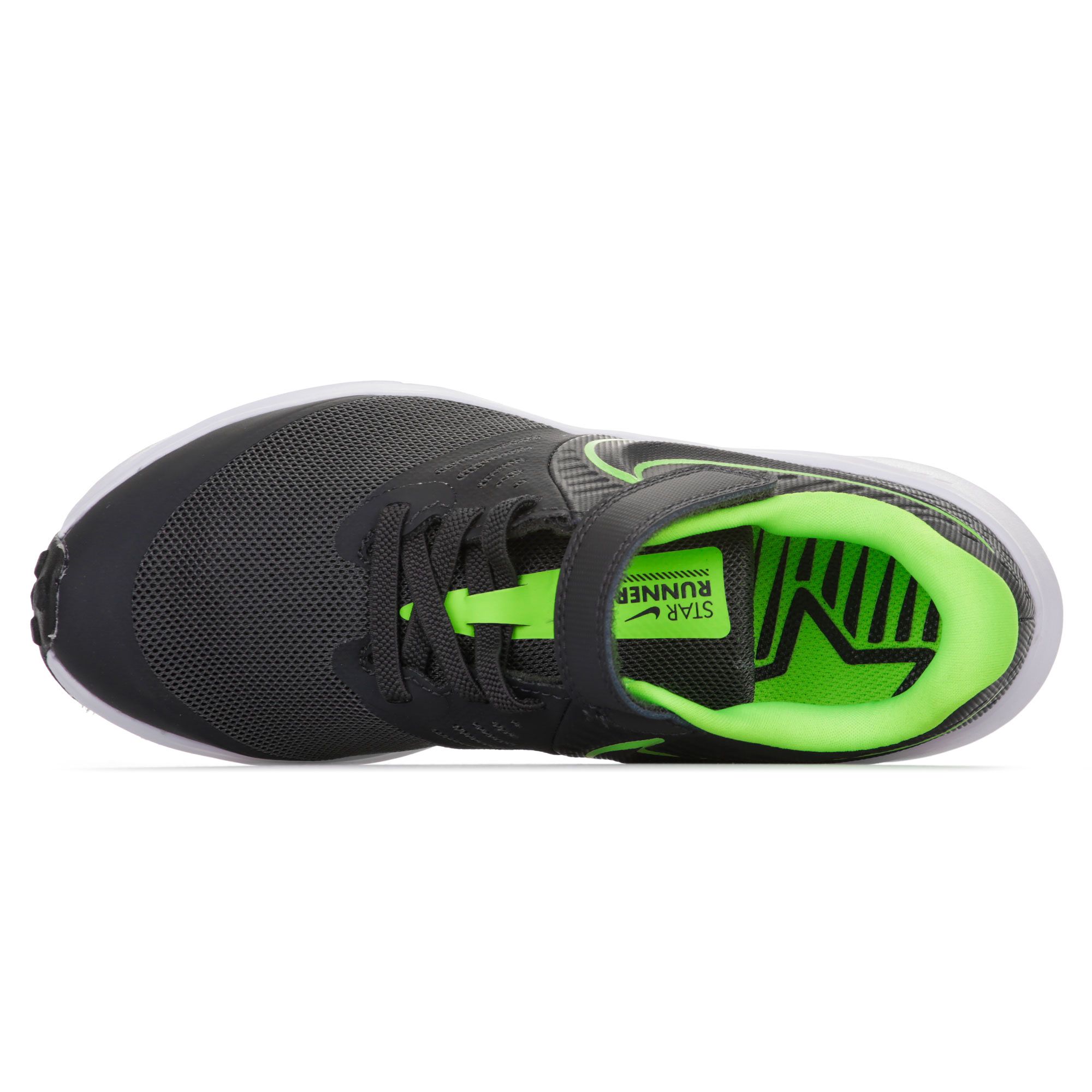 Zapatillas Star Runner 2 Velcro Junior Gris - Fútbol Factory
