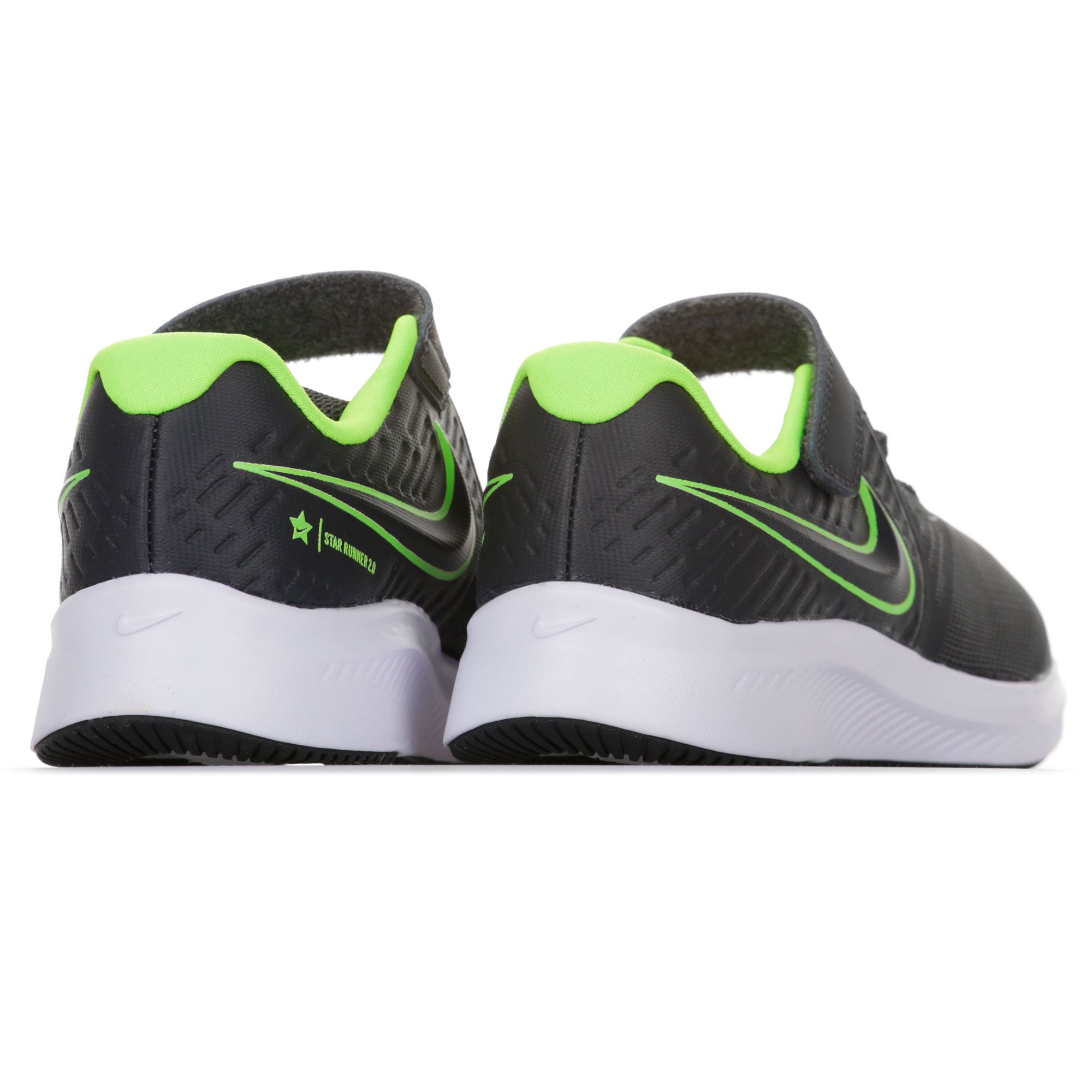 Zapatillas Star Runner 2 Velcro Junior Gris - Fútbol Factory