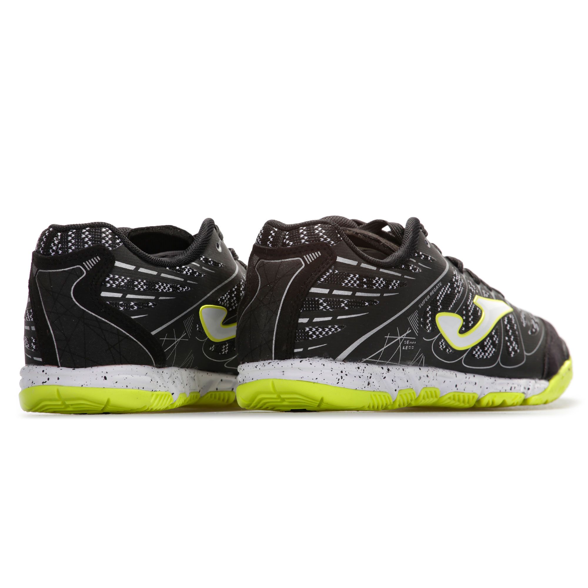Zapatillas de Fútbol Sala Super Regate Negro Fluor - Fútbol Factory