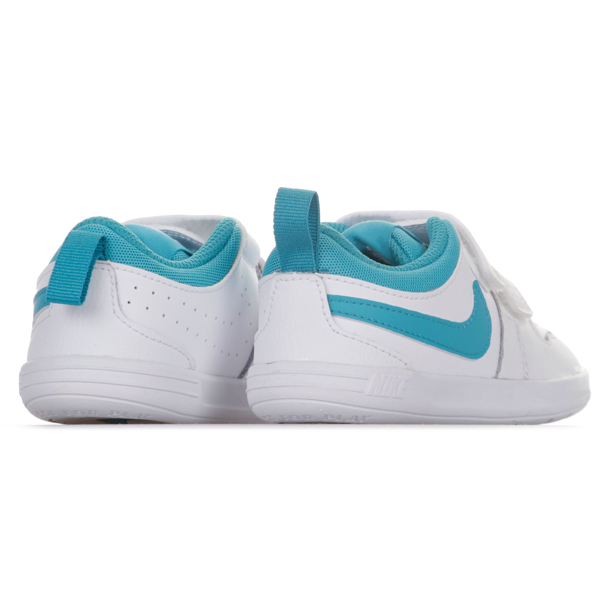 Zapatillas Pico 5 Velcro Bebé Blanco Azul - Fútbol Factory