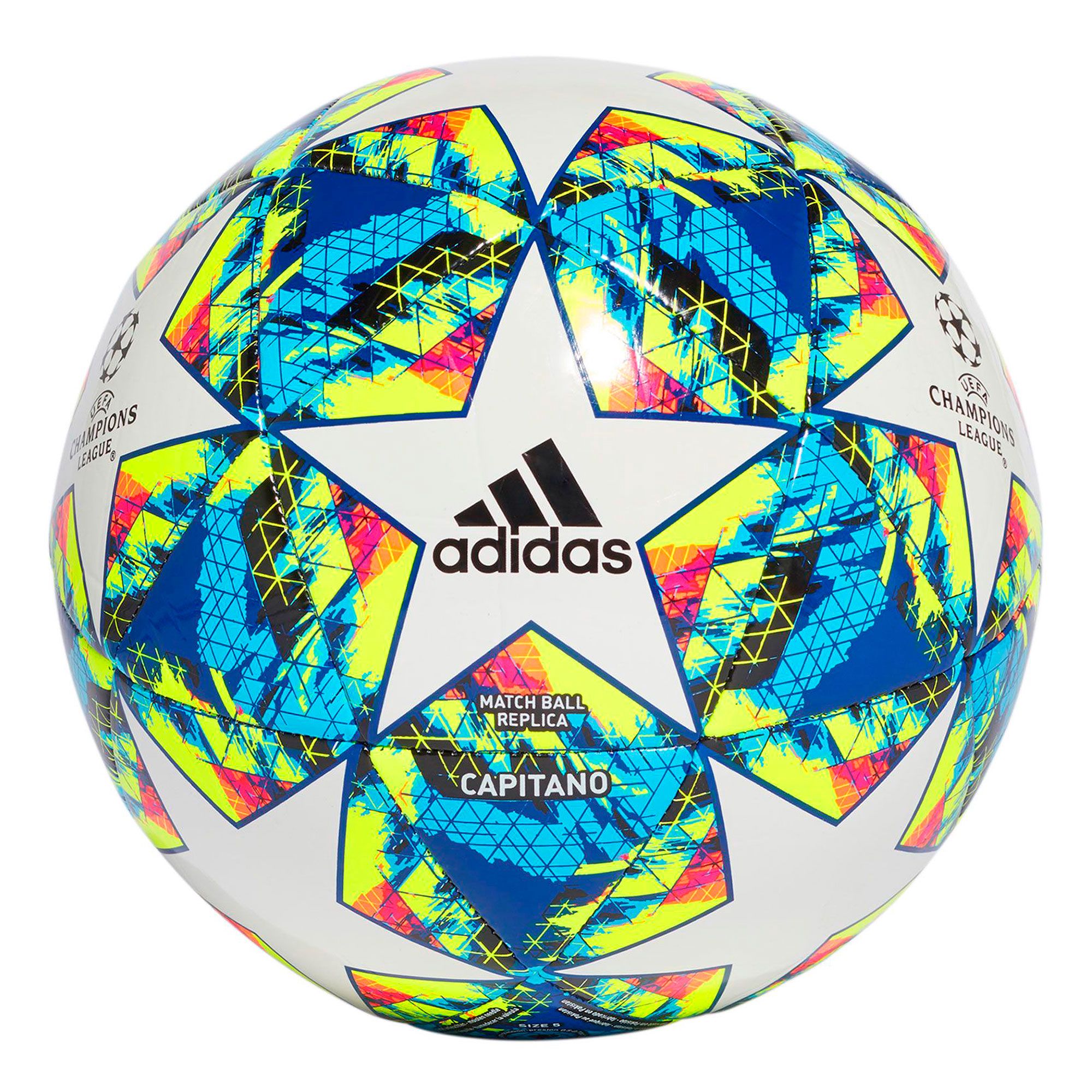 Balón de Fútbol 11 UCL Finale 19 Capitano Blanco Multicolor - Fútbol Factory