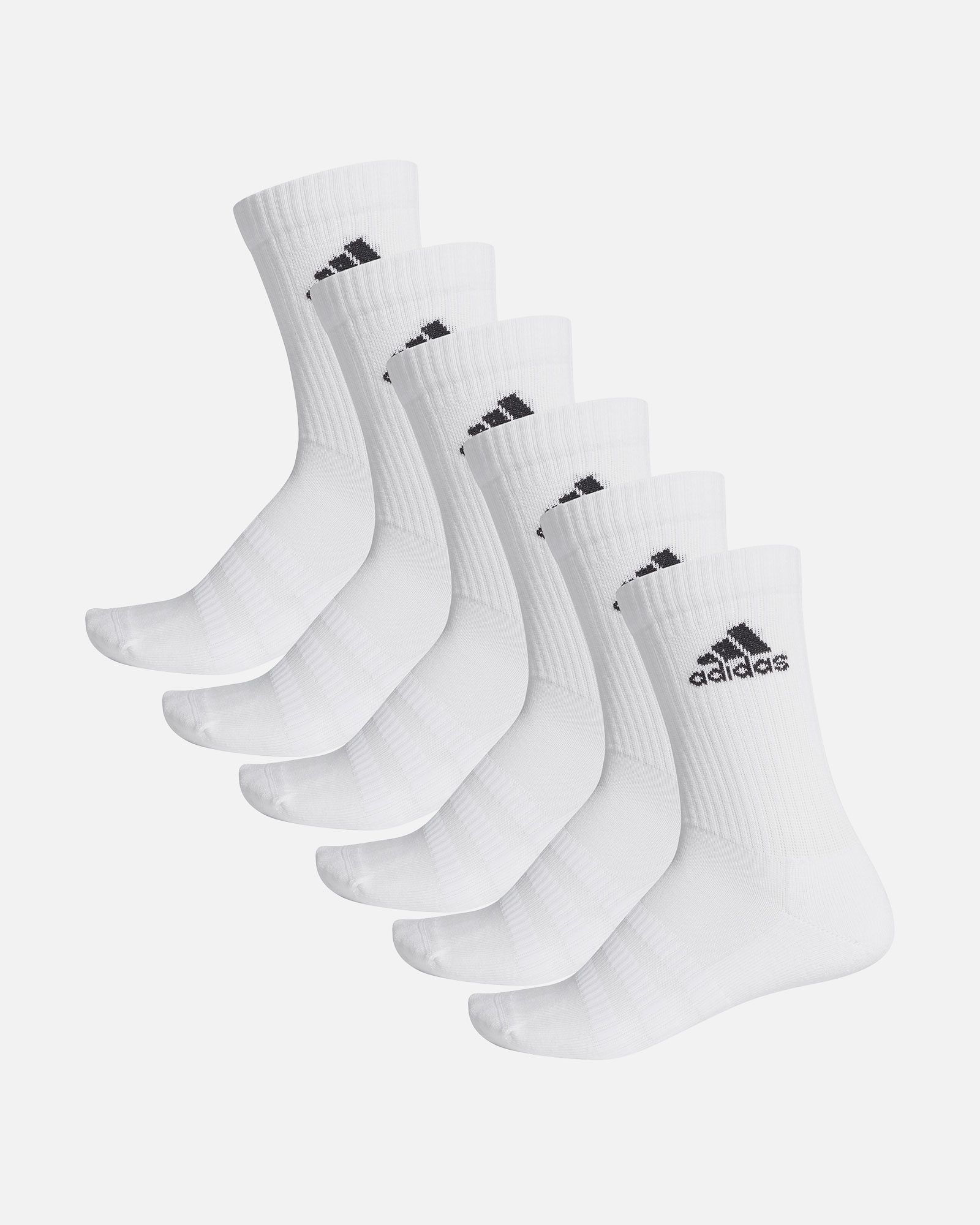 Calcetines de training Cushioned x6 Blanco - Fútbol Factory