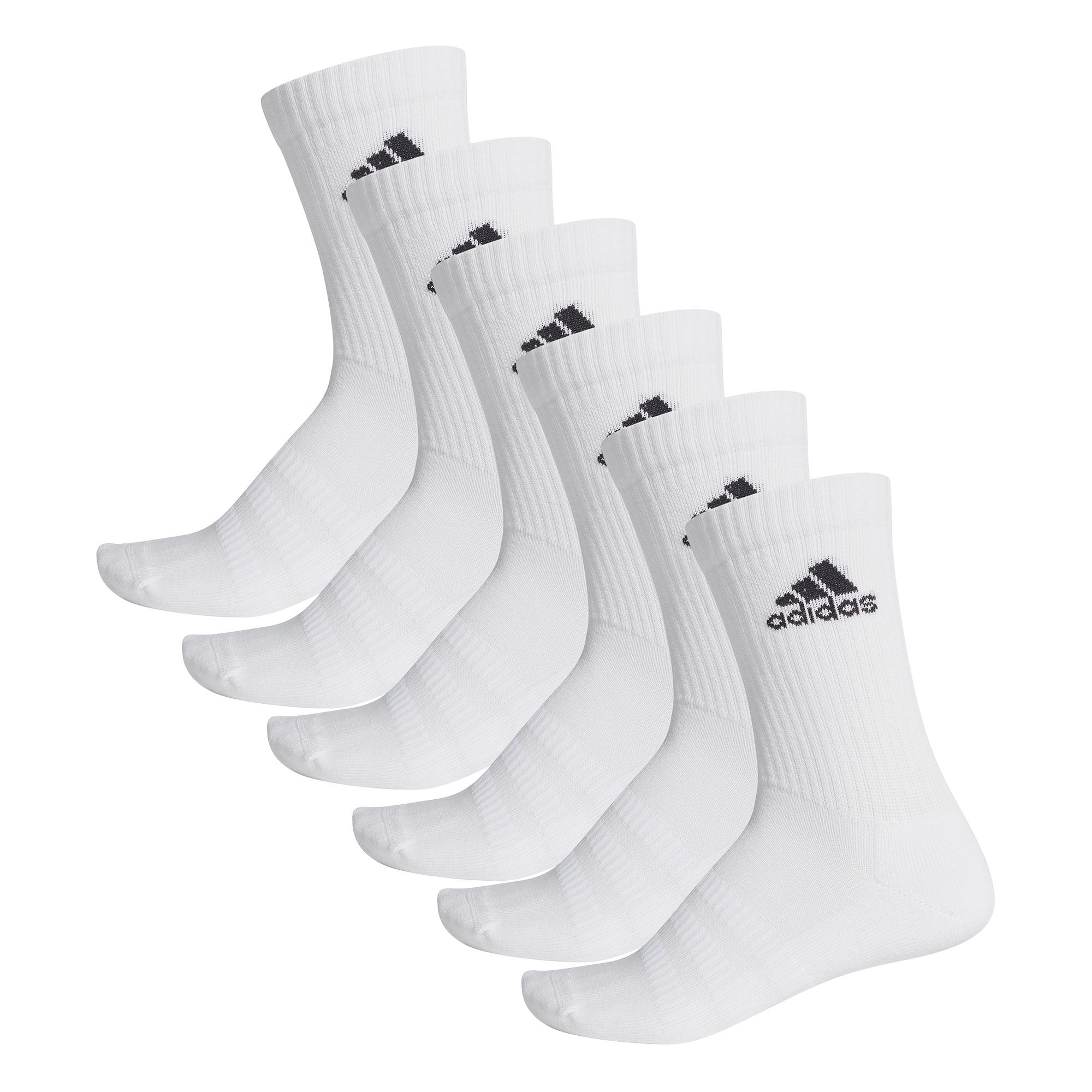 Calcetines de training Cushioned x6 Blanco - Fútbol Factory