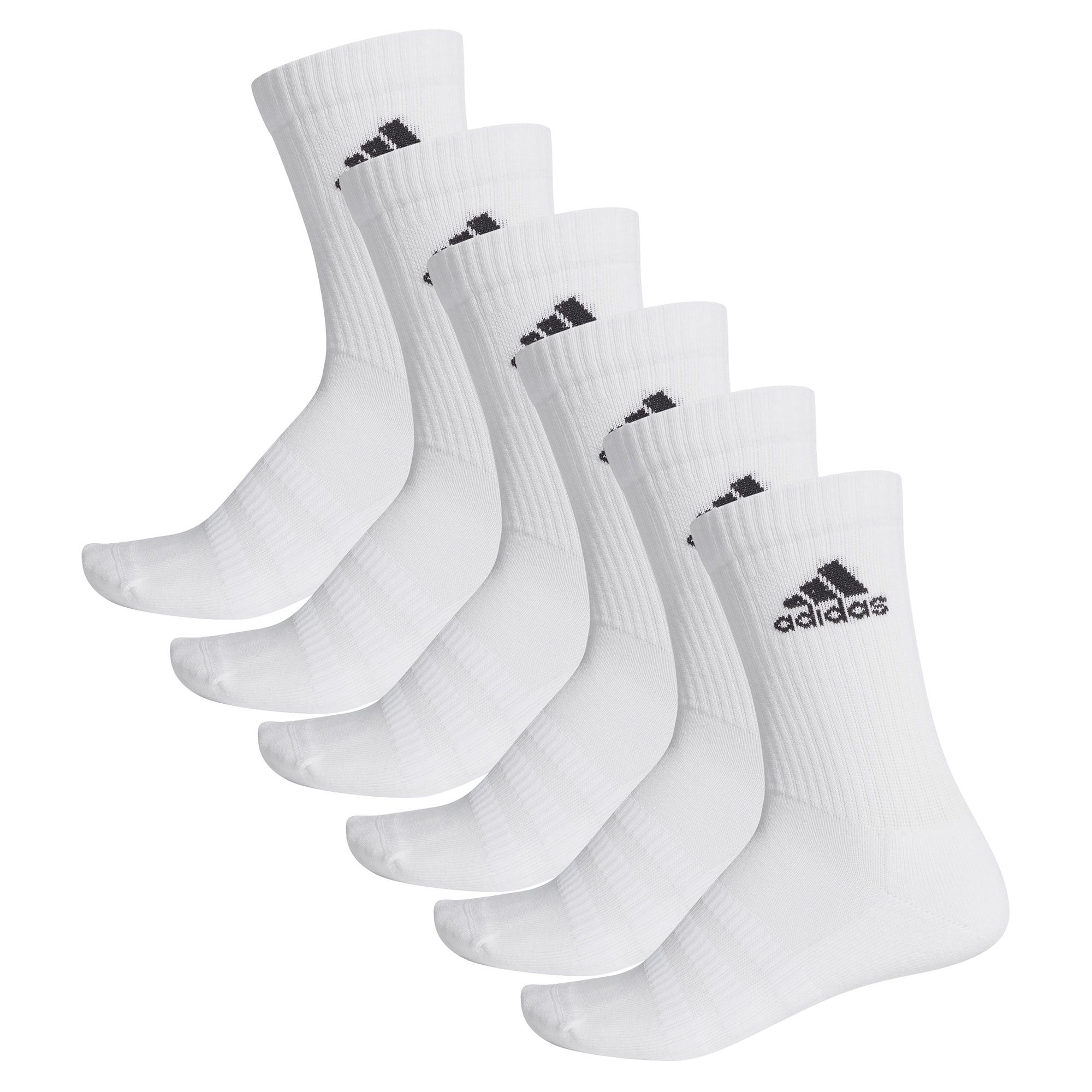 Calcetines de training Cushioned x6 Blanco - Fútbol Factory