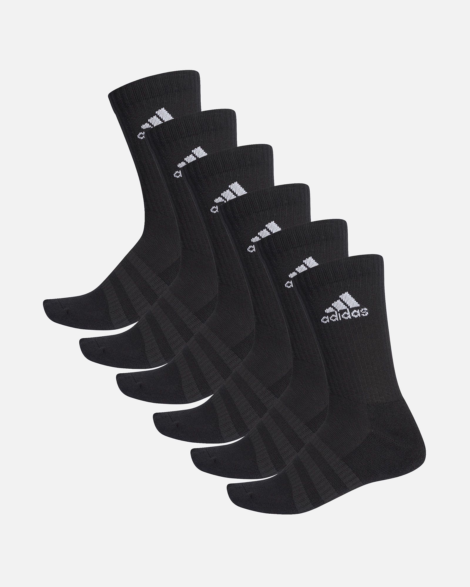 Calcetines de training Cushioned x6 Negro - Fútbol Factory