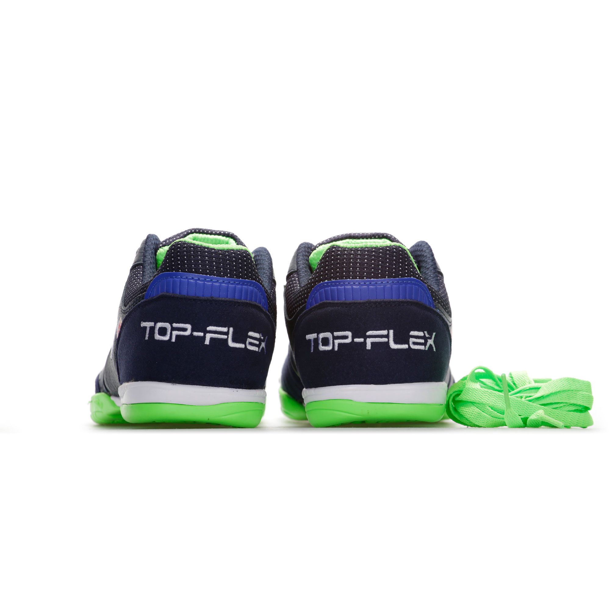 Zapatillas de Fútbol Sala Top Flex IN Marino Verde - Fútbol Factory
